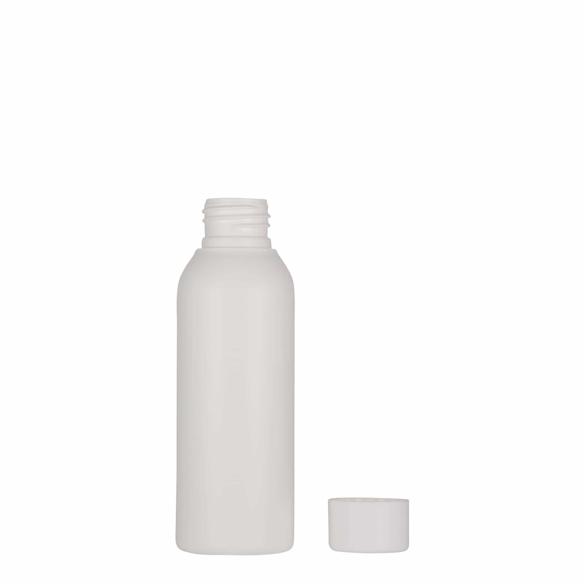 100 ml Kunststoffflasche 'Tuffy', HDPE, weiß, Mündung: 24/410