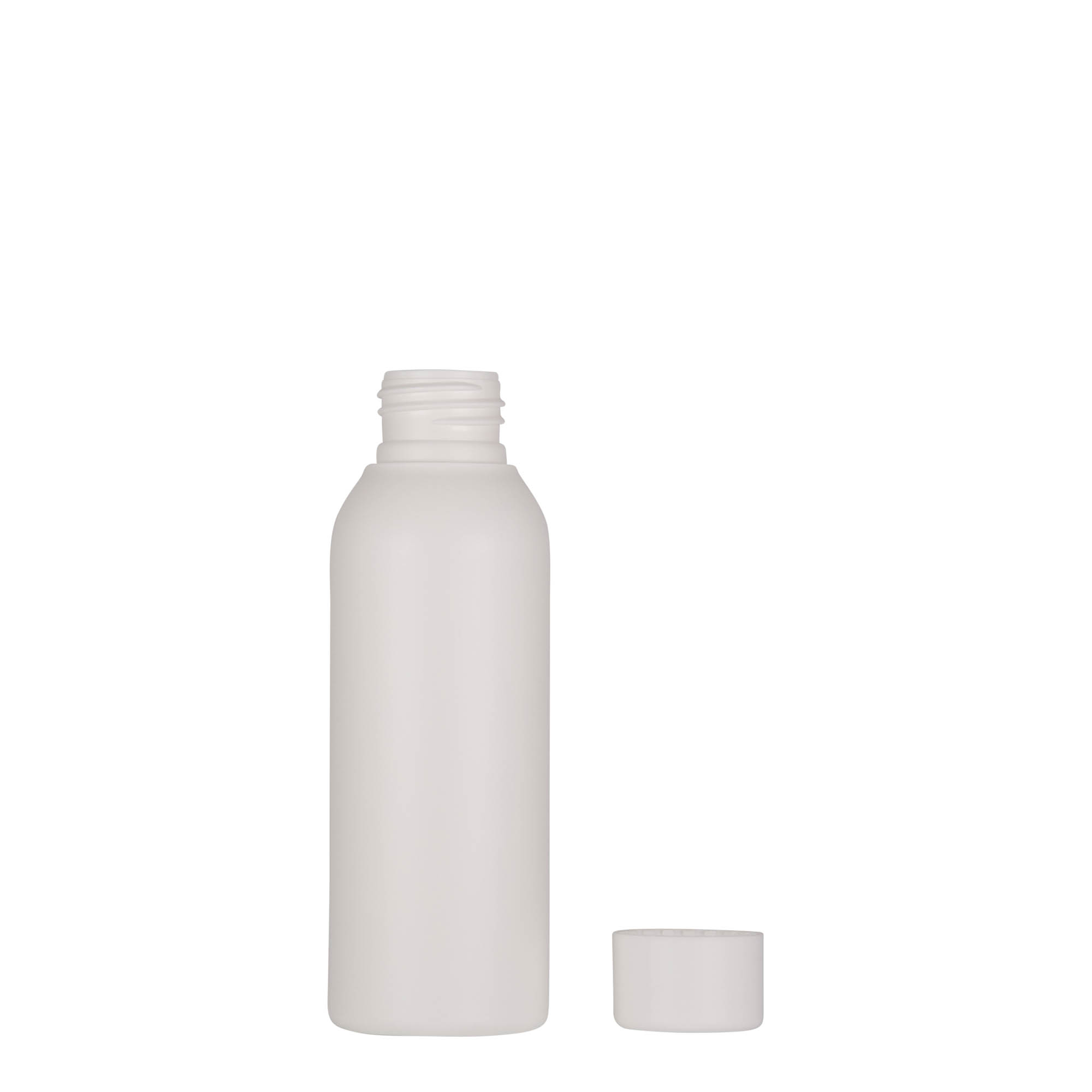 100 ml Kunststoffflasche «Tuffy», HDPE, weiss, Mündung:  24/410