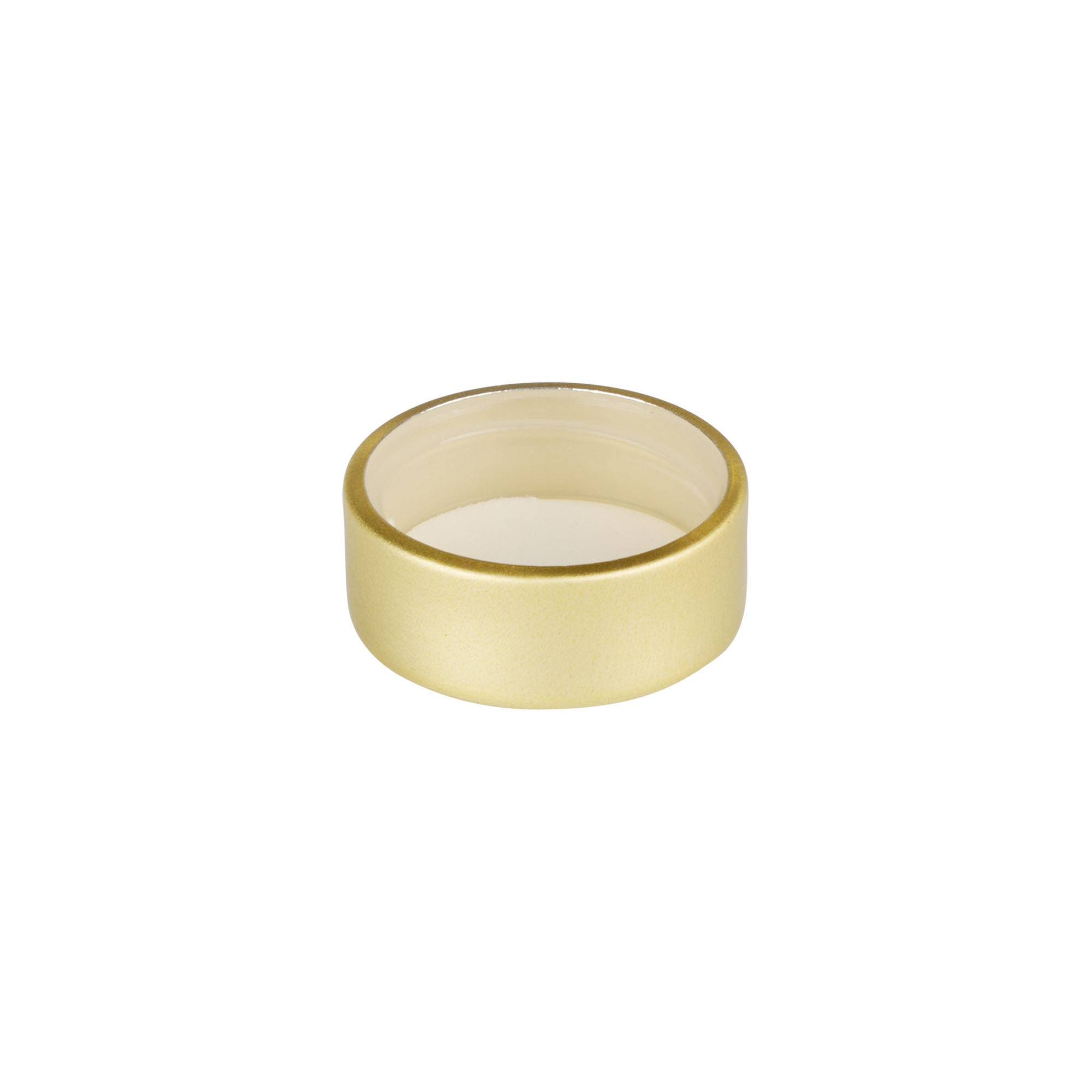 Schraubverschluss, Metall, gold, für Mündung: GPI 28/400