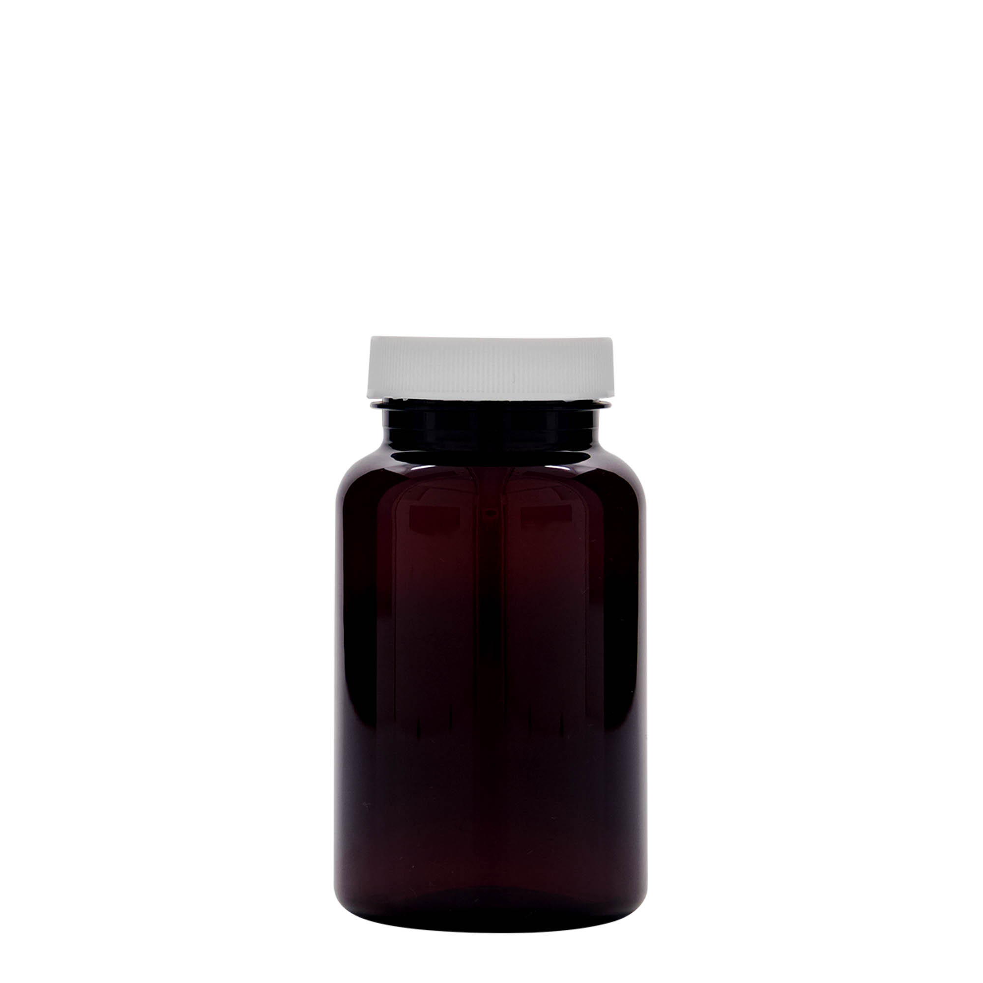 200 ml PET-Packer, Kunststoff, braun, Mündung: 45/400