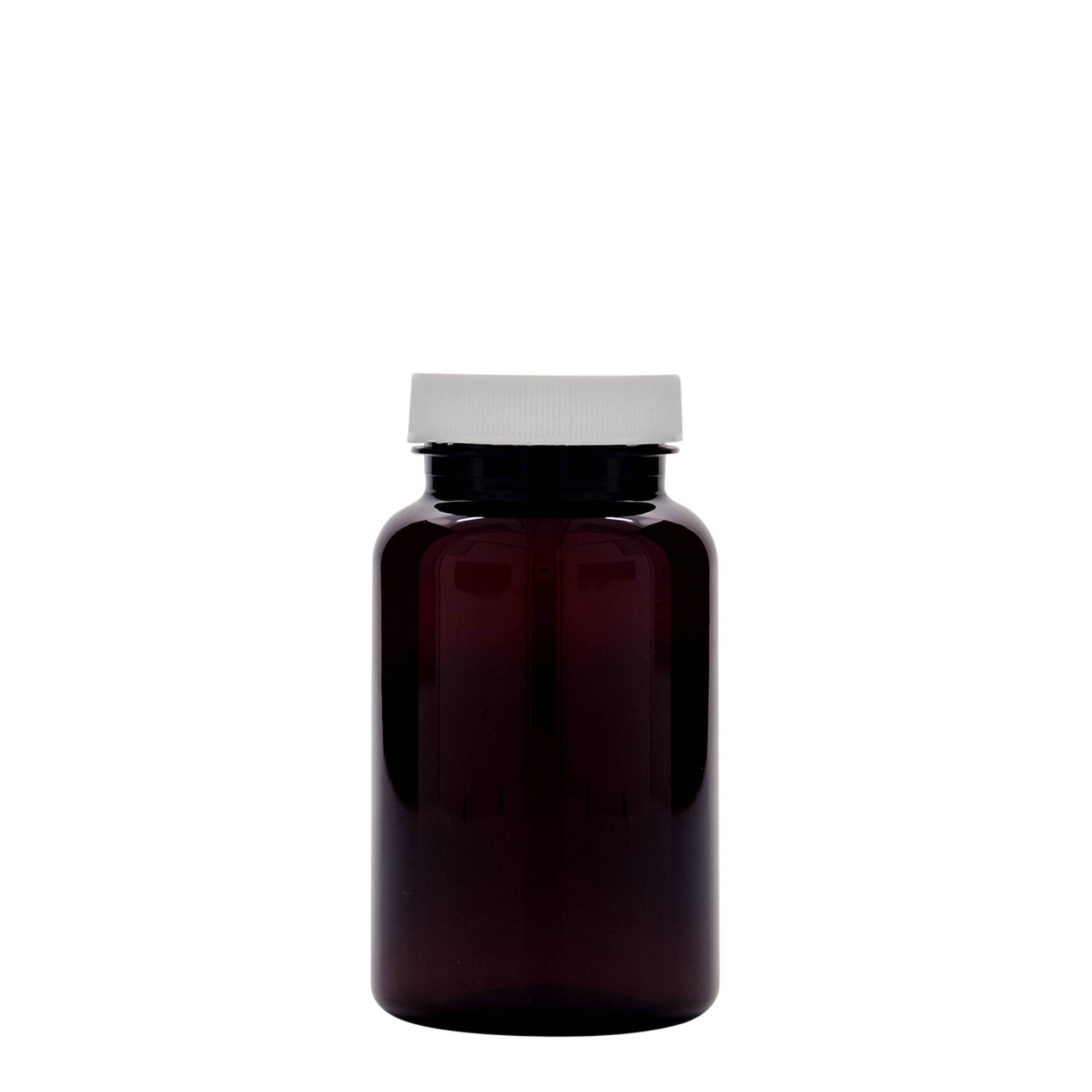 200 ml PET-Packer, Kunststoff, braun, Mündung:  45/400