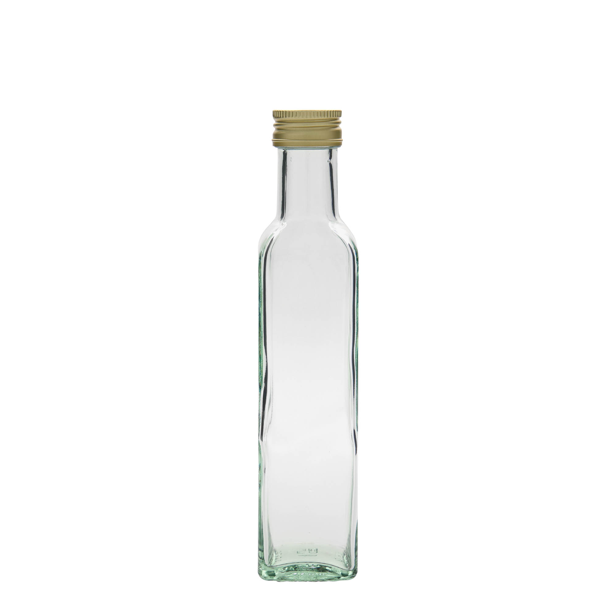 250 ml Glasflasche 'Marasca', quadratisch, Mündung: PP 31,5
