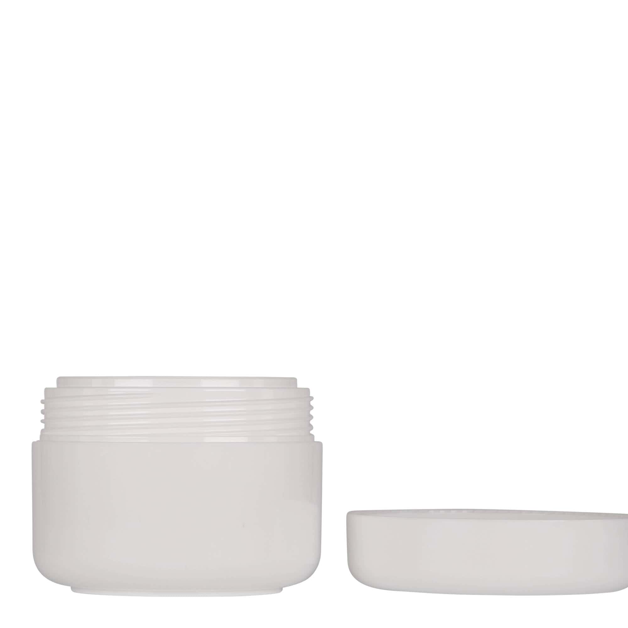 100 ml Kunststoffdose 'Bianca', PP, weiß, Mündung: Schraubverschluss