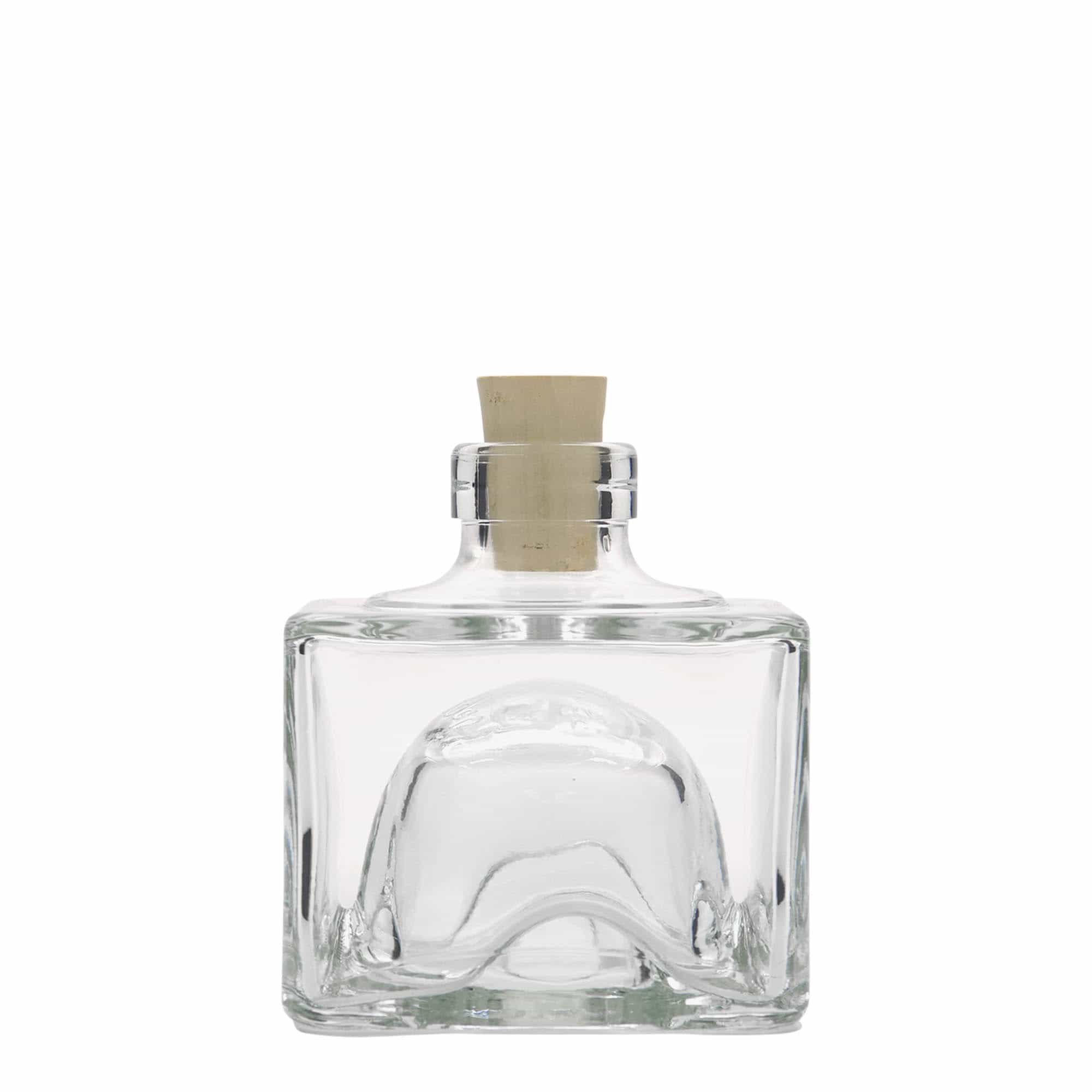 200 ml Glasflasche «Cocolores», quadratisch, Mündung: Kork