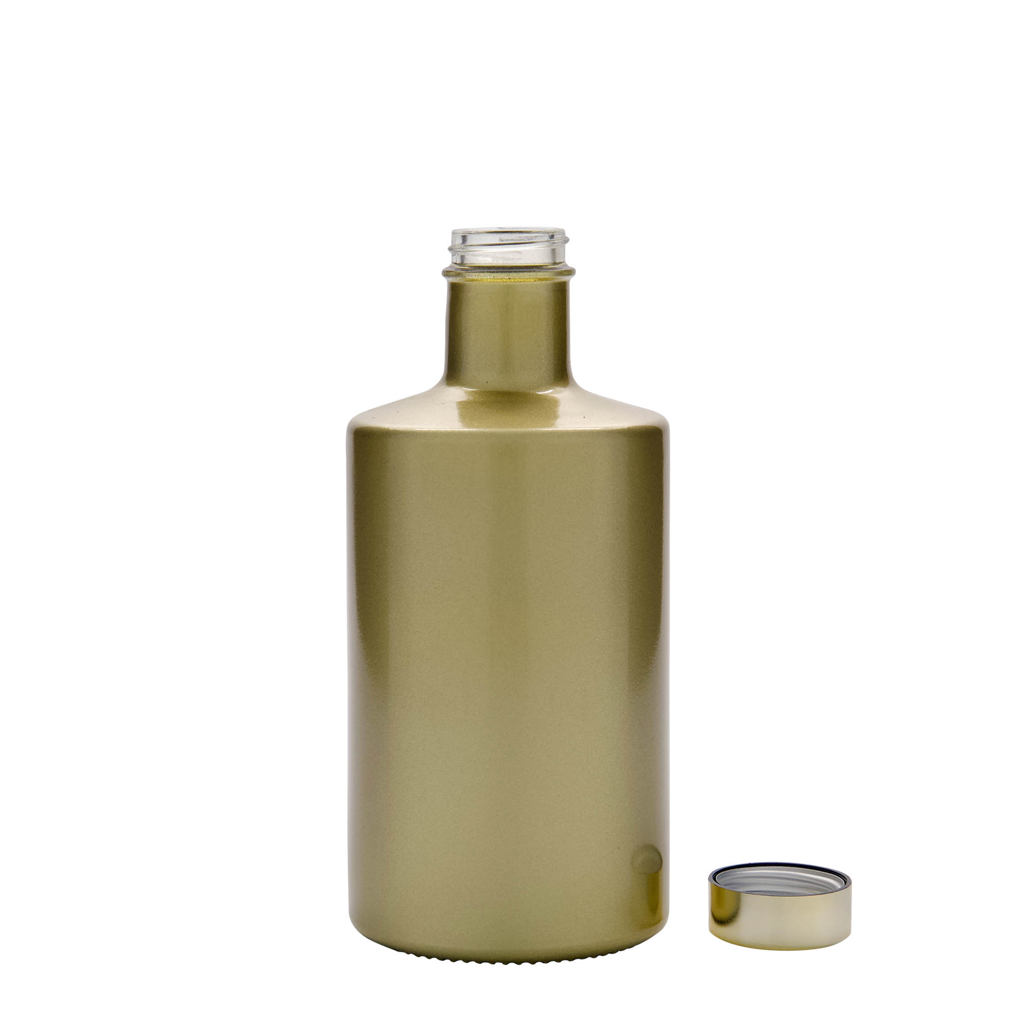 500 ml Glasflasche 'Caroline', gold, Mündung: GPI 33 500 ml Glasflasche 'Caroline', gold, Mündung: GPI 33
