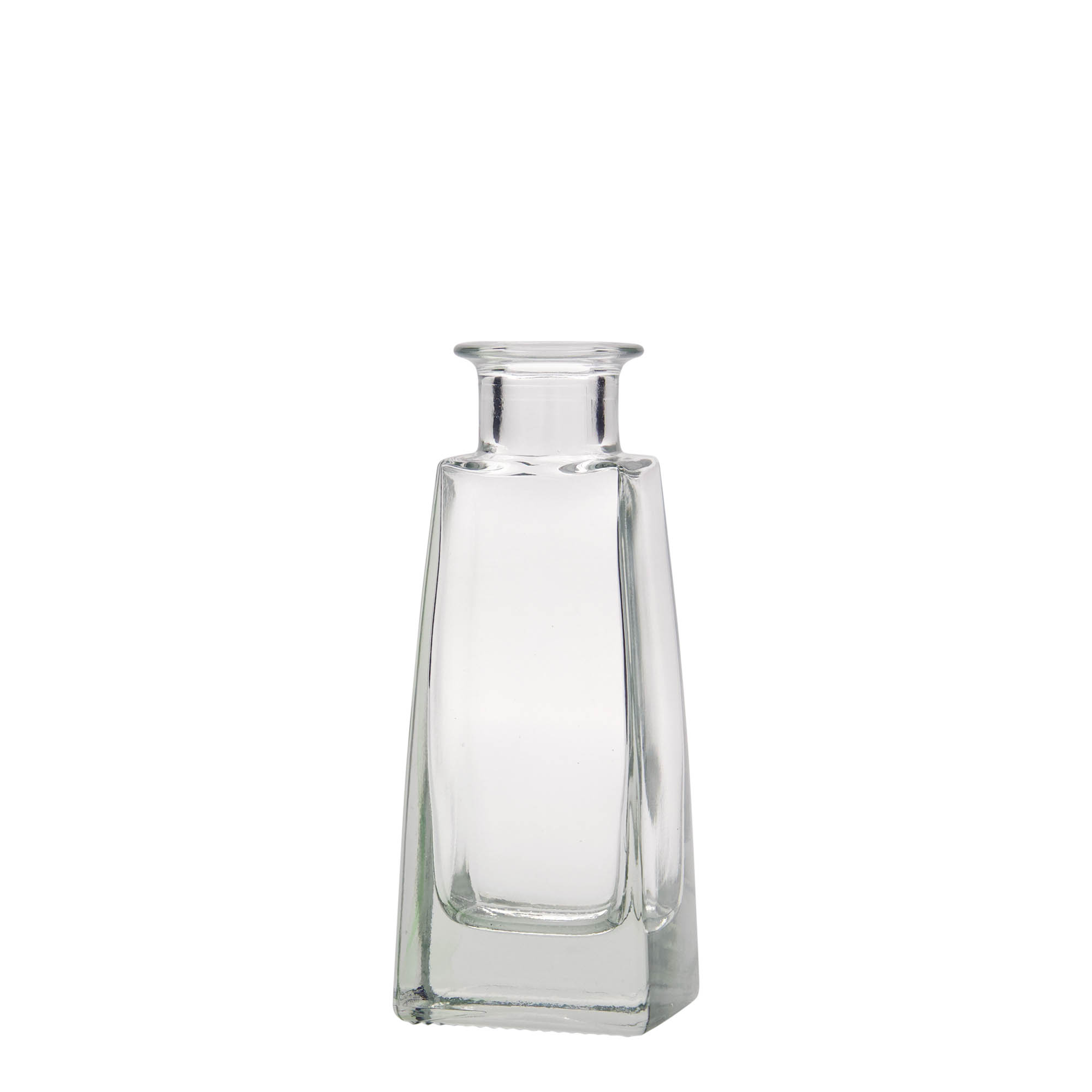 100 ml Glasflasche «Timmy», rechteckig, Mündung: Kork