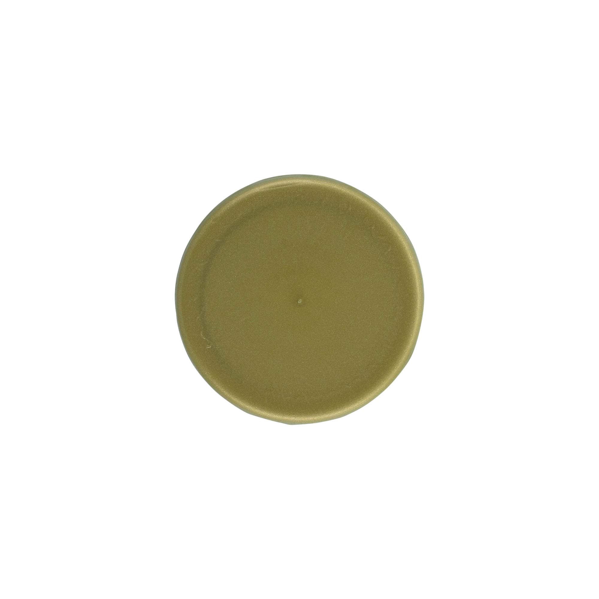 Stülpdeckel für Enghals-Keramiktopf, HDPE-Kunststoff, gold