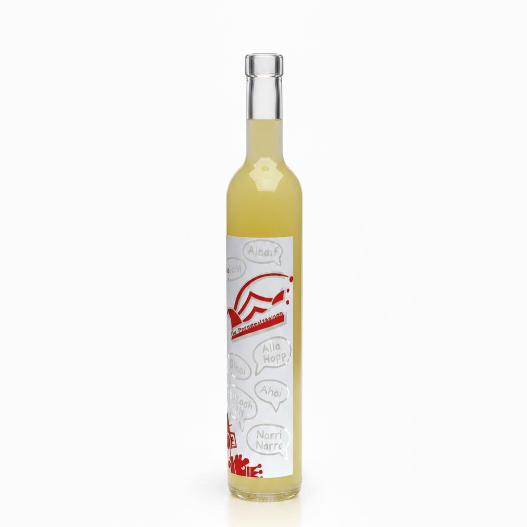 500 ml Glasflasche Maximo bedruckt «Karneval», Mündung: Kork