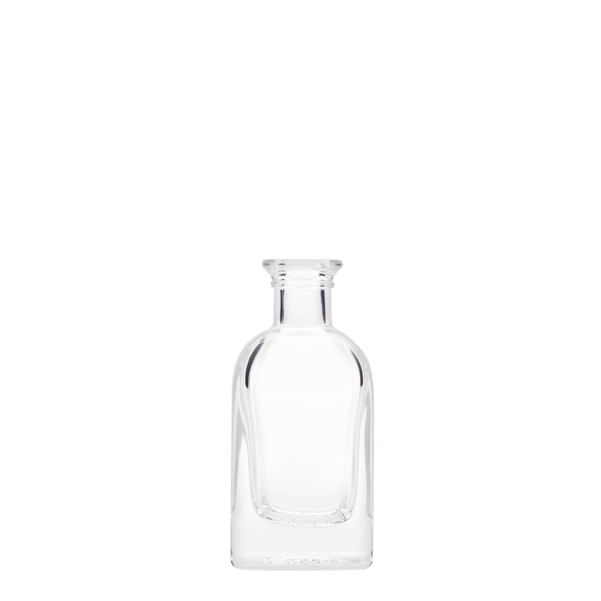 40 ml Glasflasche Apotheker Carré, quadratisch, Mündung: Kork 40 ml Glasflasche Apotheker Carré, quadratisch, Mündung: Kork
