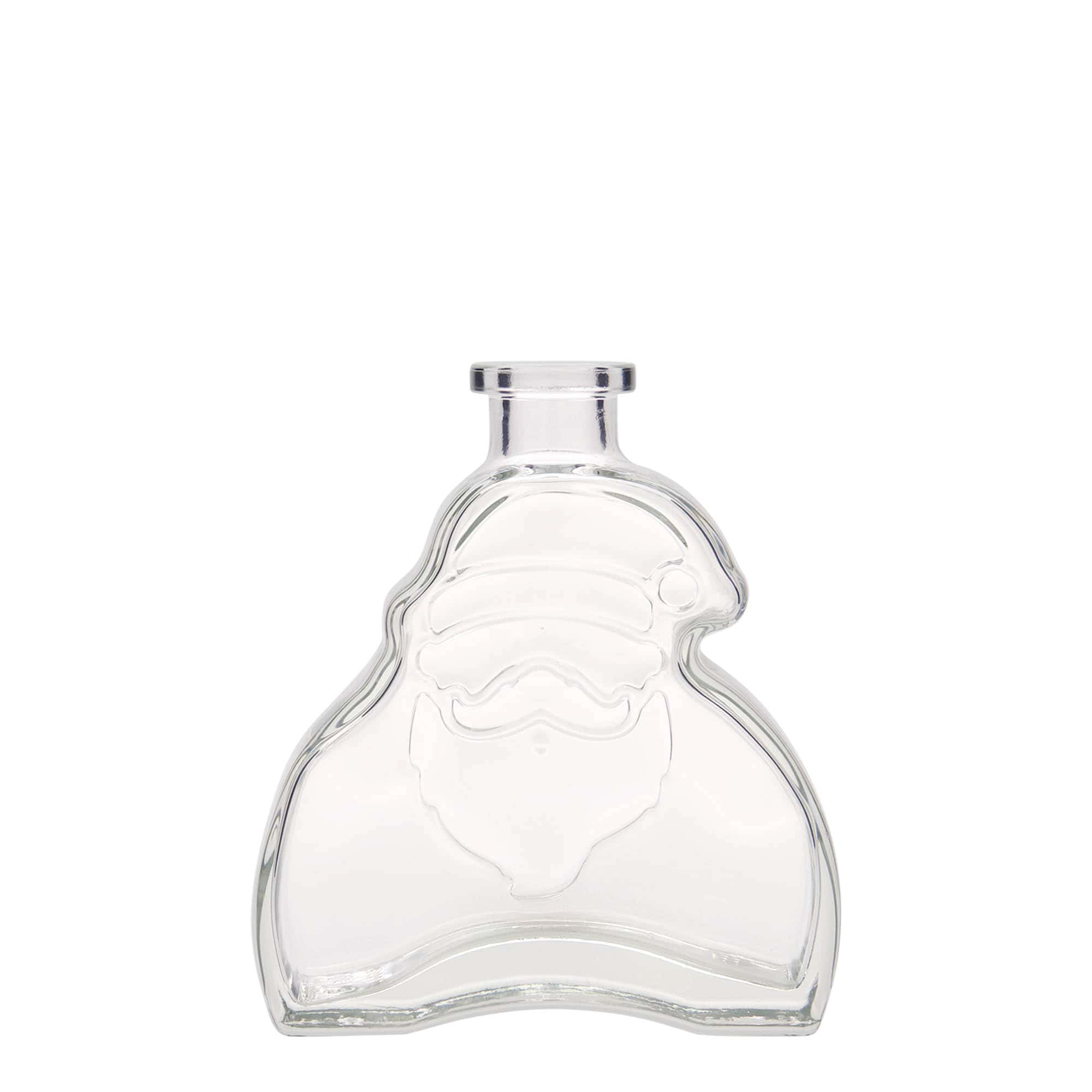 200 ml Glasflasche «Santa Claus», Mündung: Kork