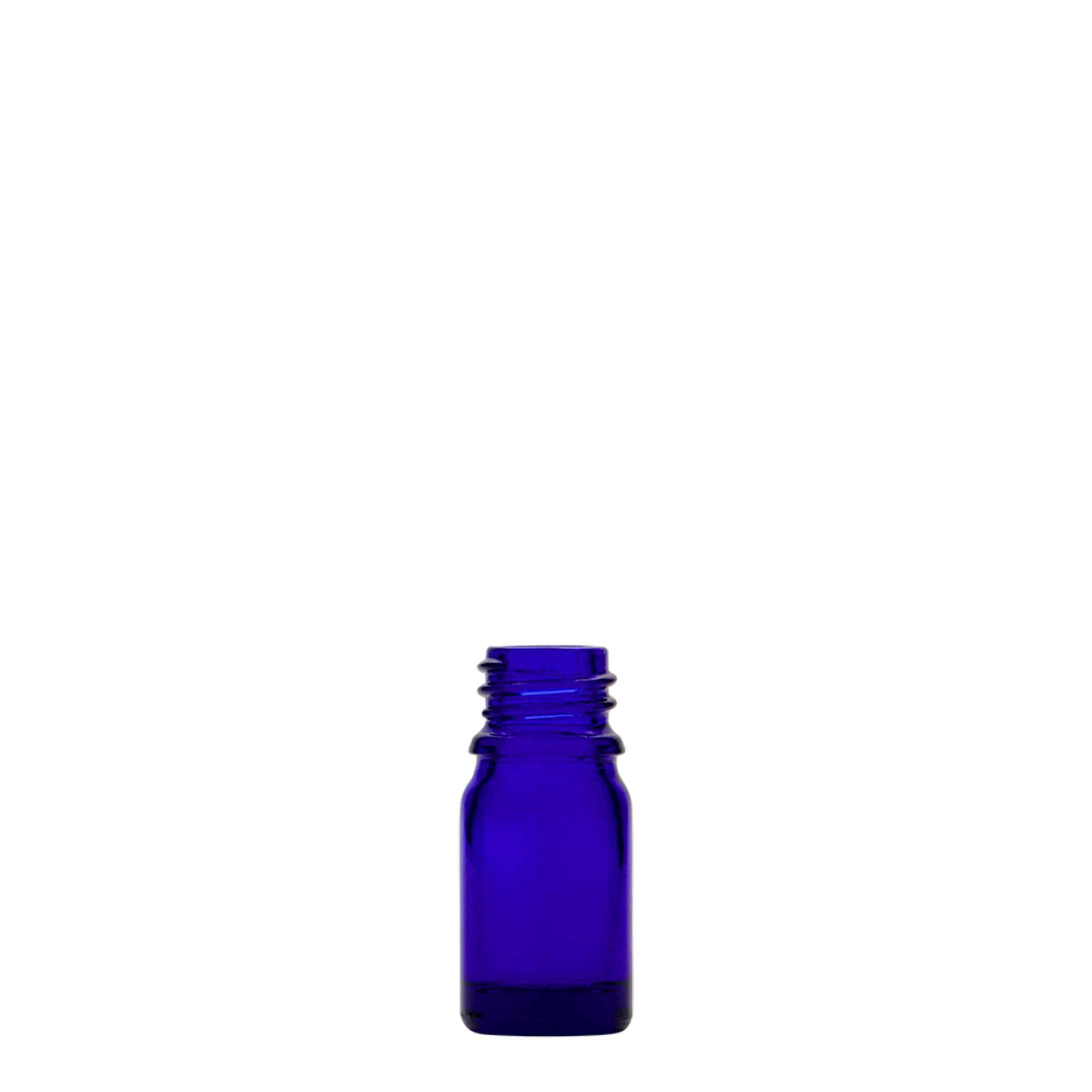 5 ml Medizinflasche, Glas, royalblau, Mündung: DIN 18 5 ml Medizinflasche, Glas, royalblau, Mündung: DIN 18