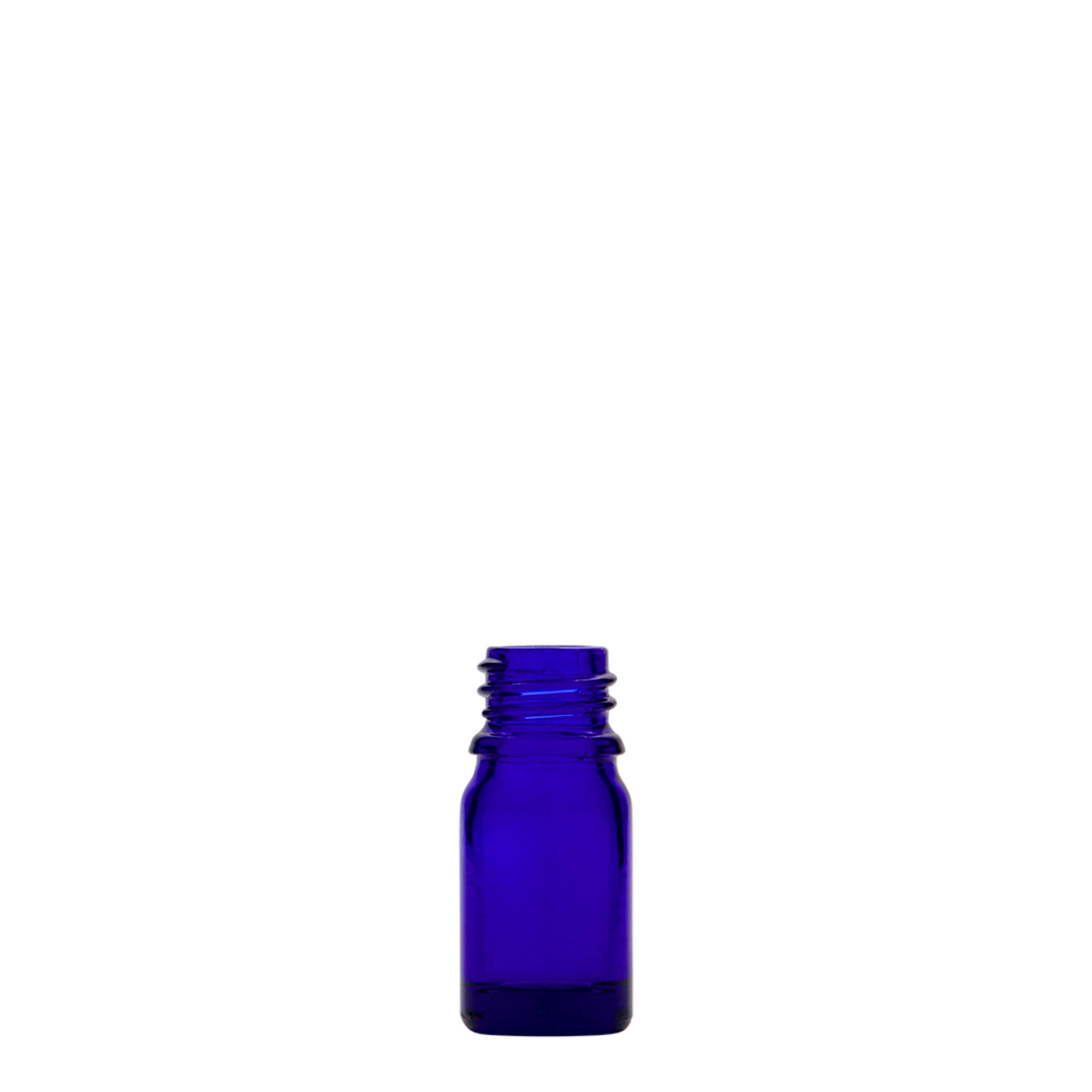 5 ml Medizinflasche, Glas, royalblau, Mündung: DIN 18 5 ml Medizinflasche, Glas, royalblau, Mündung: DIN 18