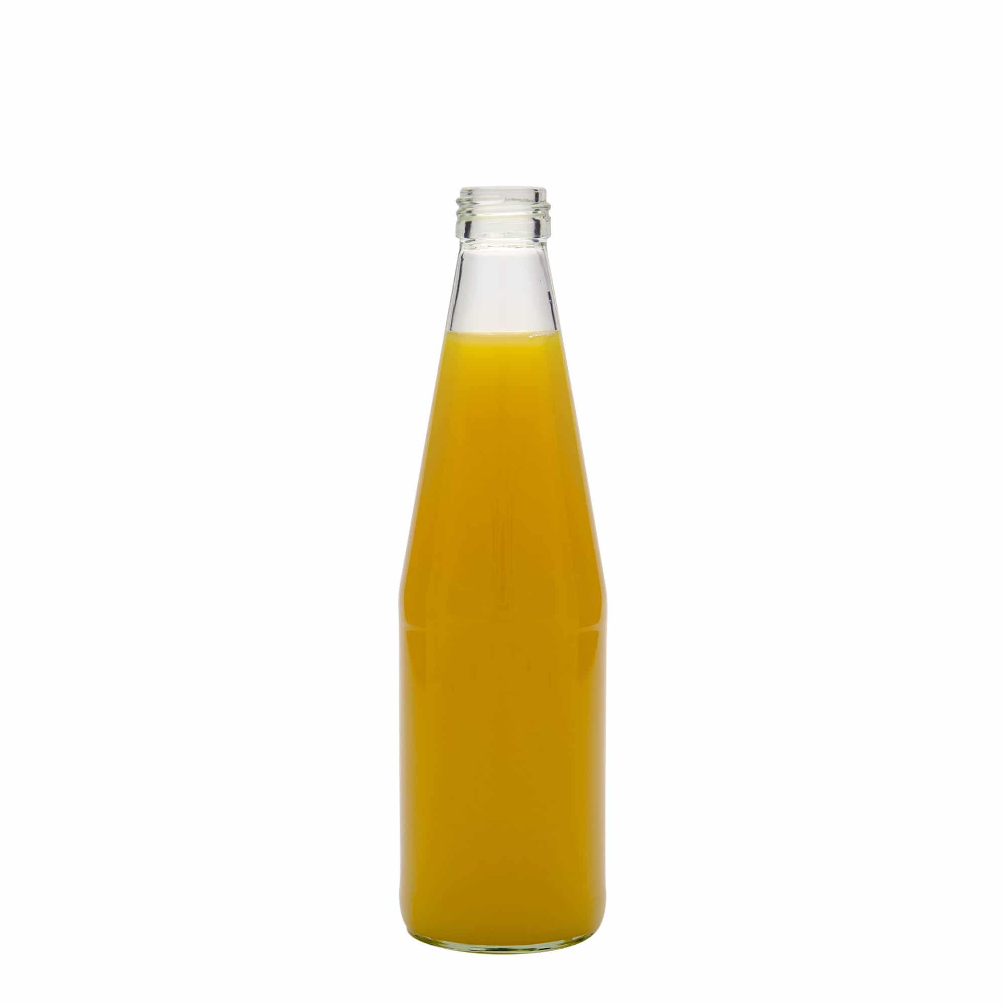 330 ml Universalflasche Karottenform, Glas, Mündung: PP 28 330 ml Universalflasche Karottenform, Glas, Mündung: PP 28