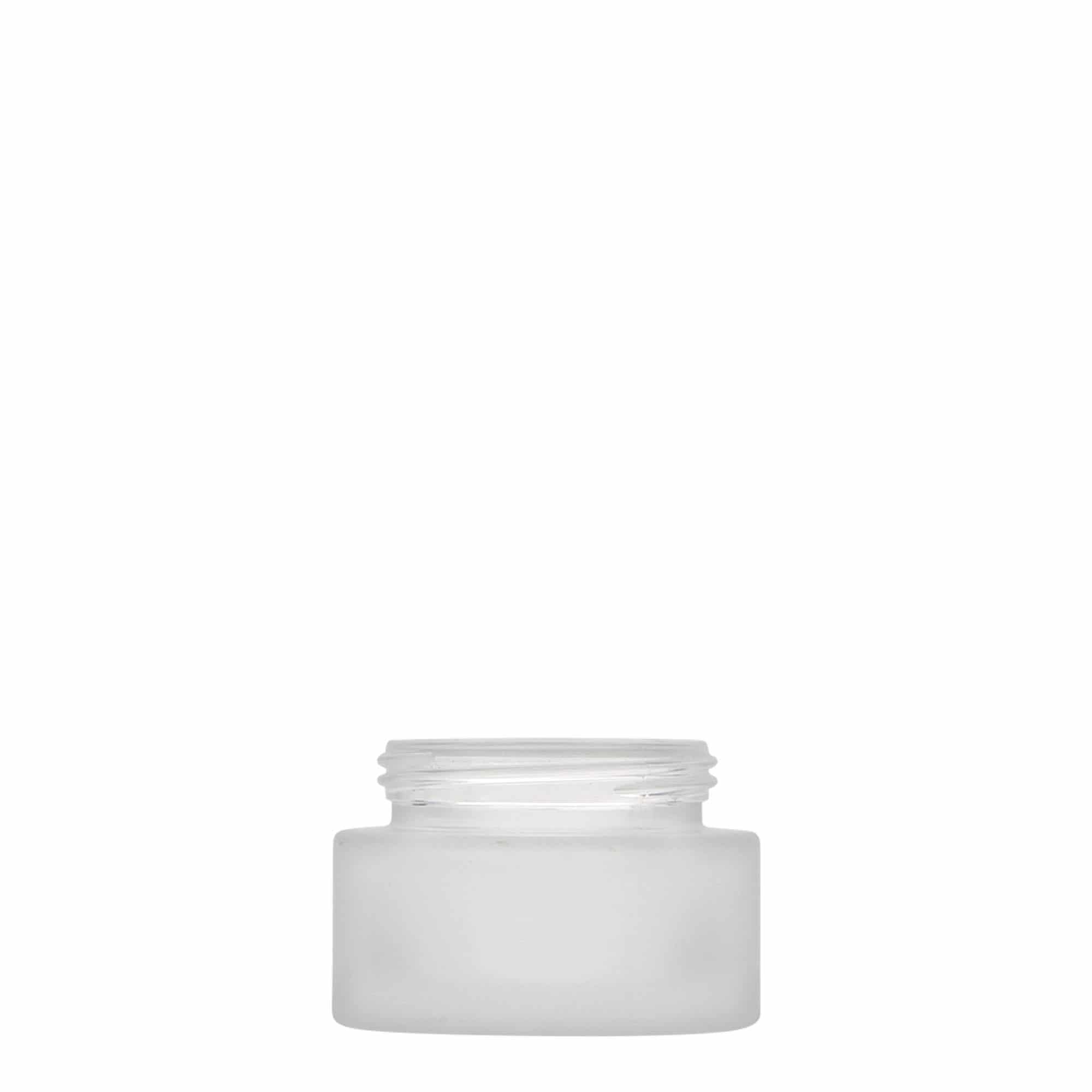 30 ml Tiegel 'Platin Edition', Glas, geeist, Mündung: Schraubverschluss