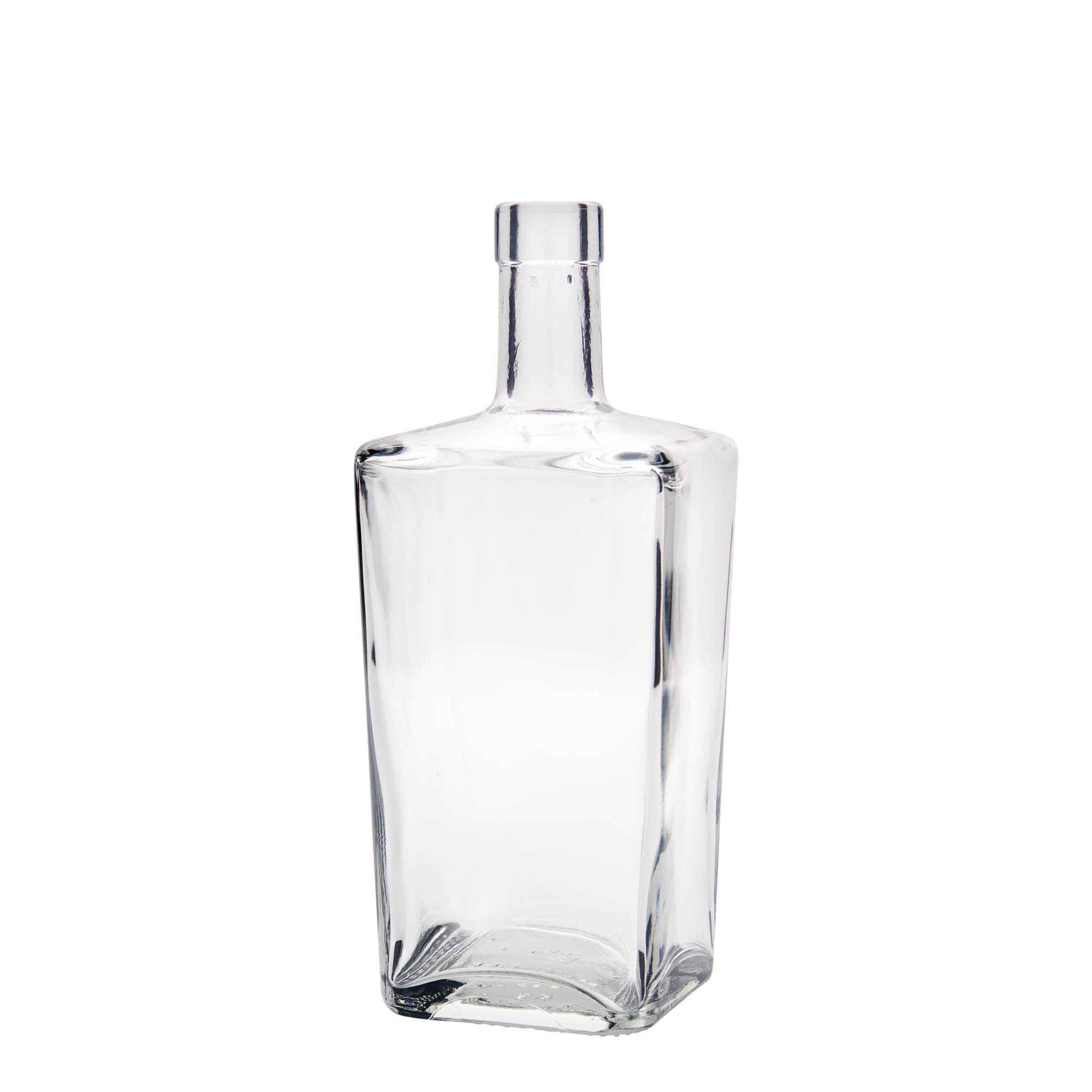 700 ml Glasflasche «Noel», quadratisch, Mündung: Kork