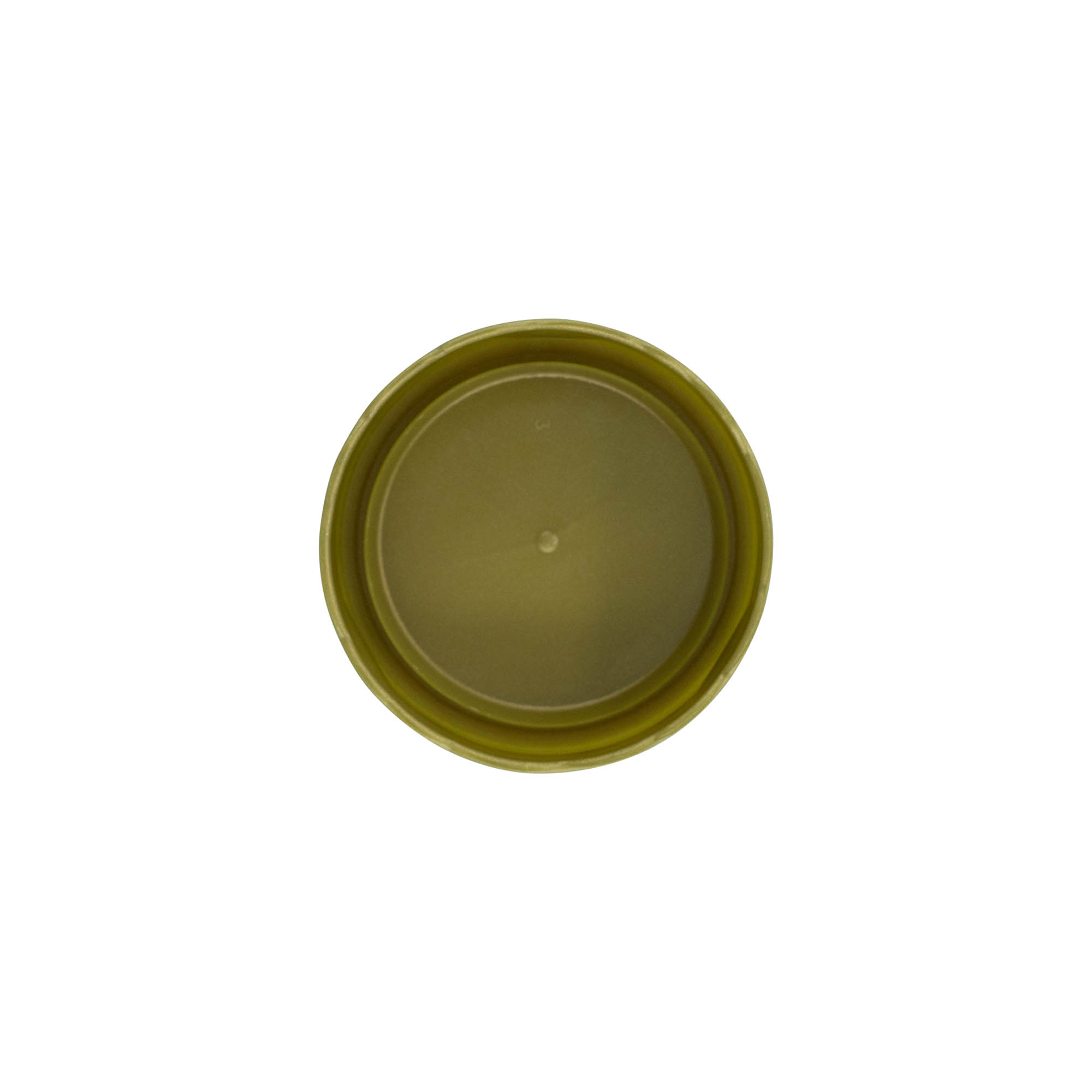 Stülpdeckel für Enghals-Keramiktopf, HDPE-Kunststoff, gold Stülpdeckel für Enghals-Keramiktopf, HDPE-Kunststoff, gold