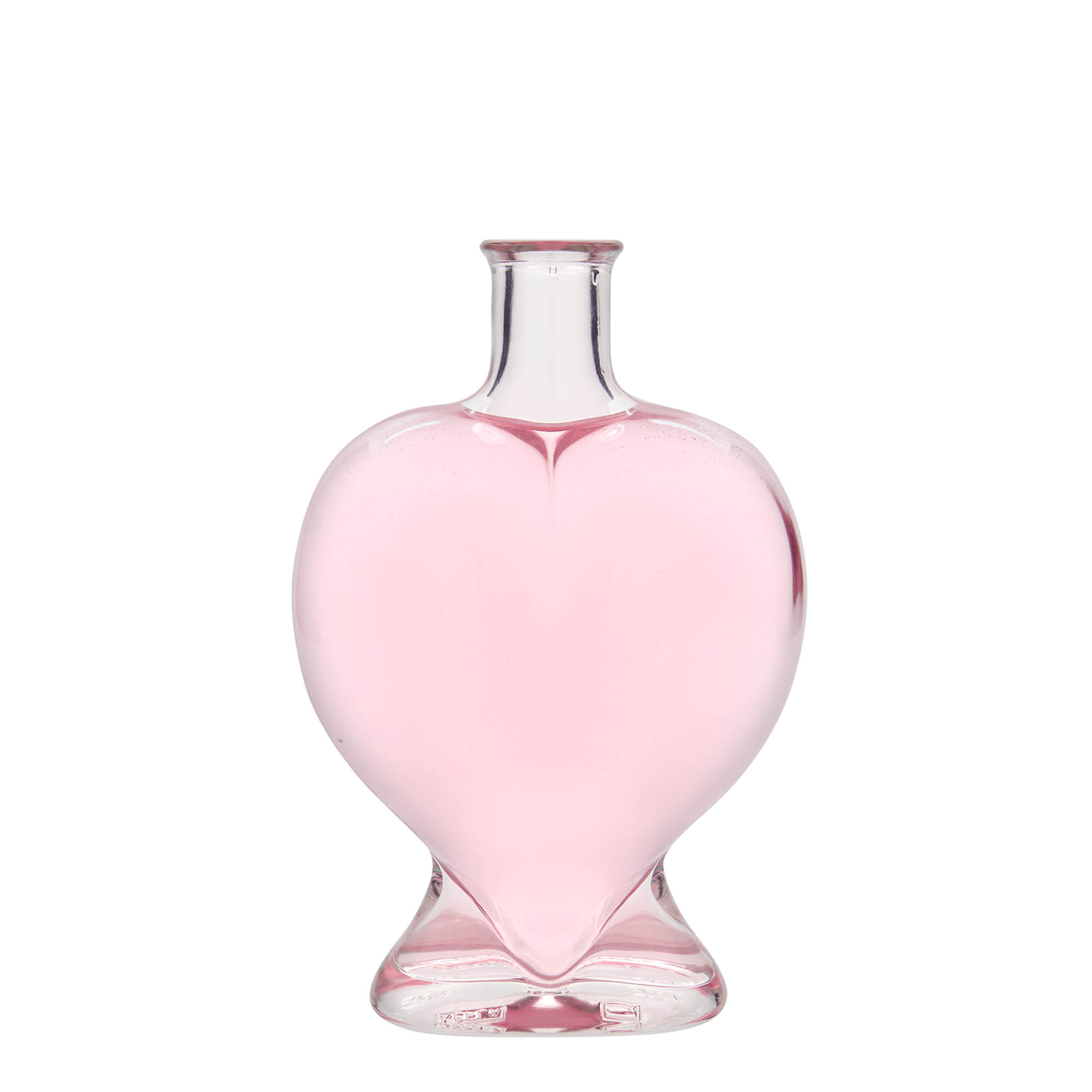 500 ml Glasflasche «Herz», Mündung: Kork