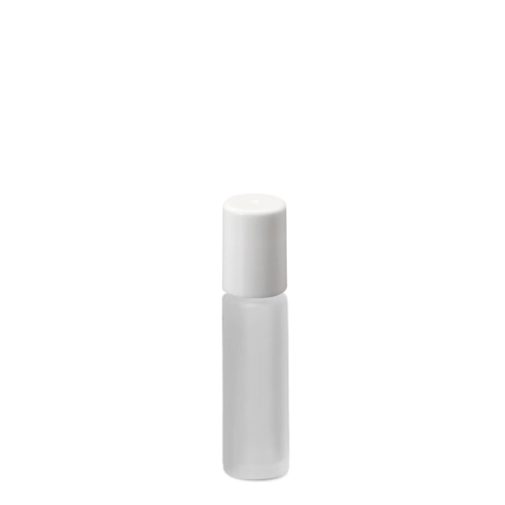 10 ml Roll-On-Flasche, Glas, geeist, Mündung: Schraubverschluss