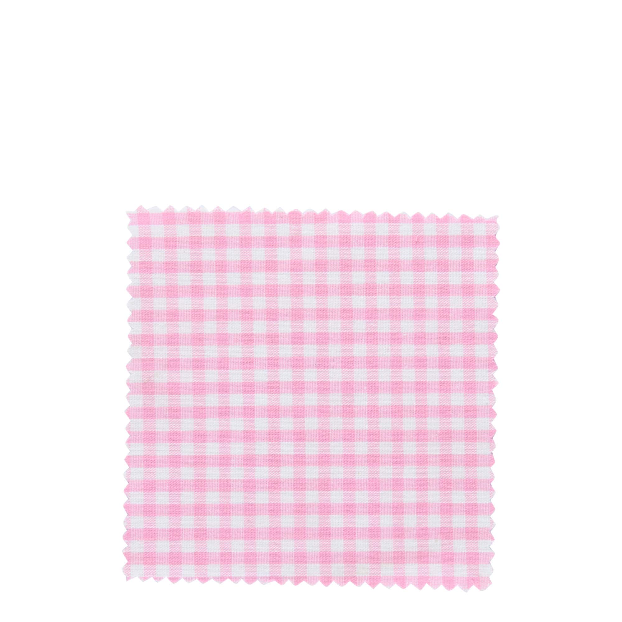 Stoffdeckchen kariert 12x12, quadratisch, Textil, pink, Mündung: TO38-TO53