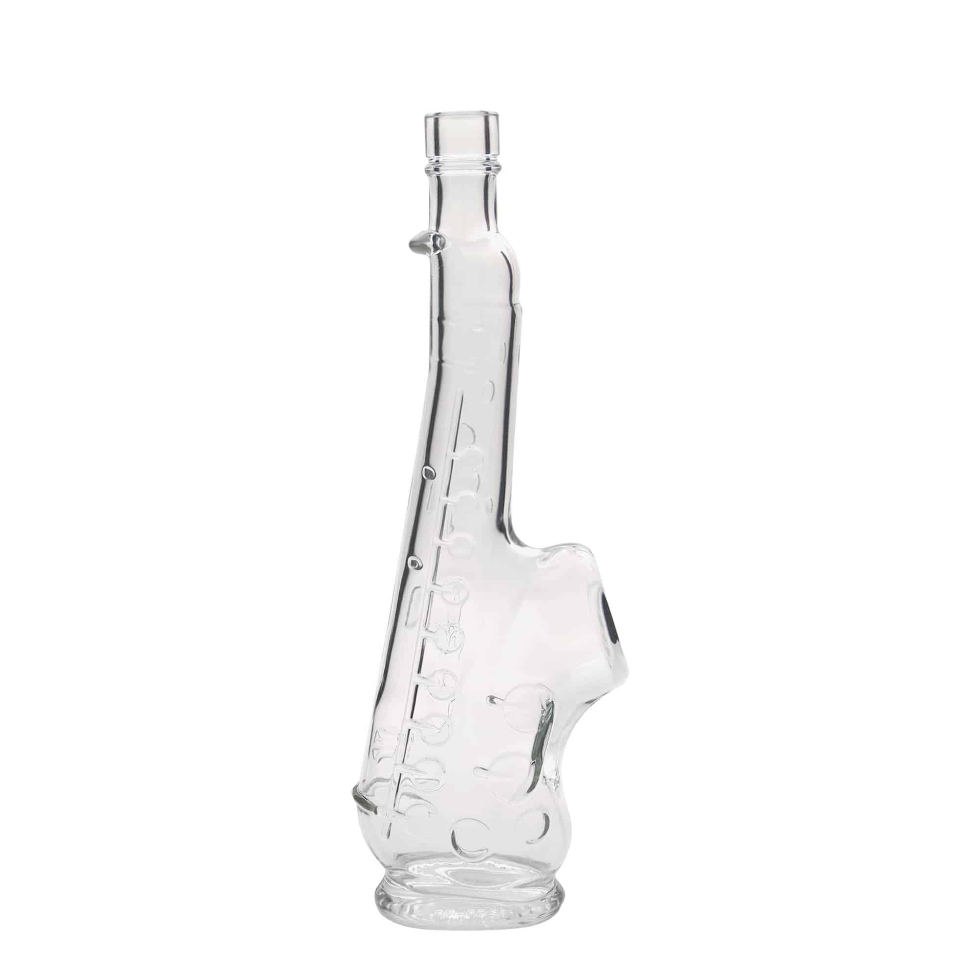 500 ml Glasflasche «Saxophon», Mündung: Kork