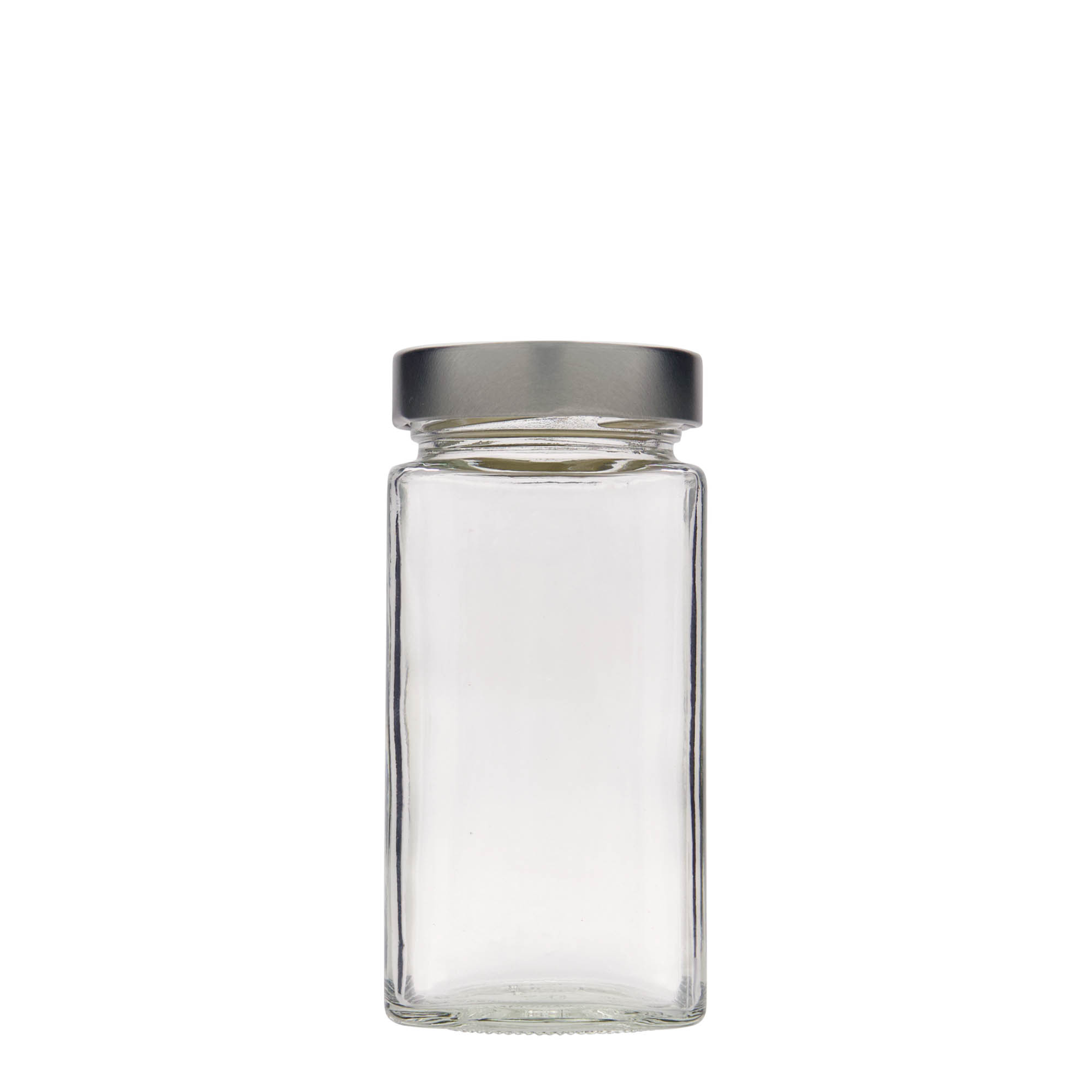 314 ml Vierkantglas 'Funny', Mündung: Deep-Twist-Off (DTO 58) 314 ml Vierkantglas 'Funny', Mündung: Deep-Twist-Off (DTO 58)