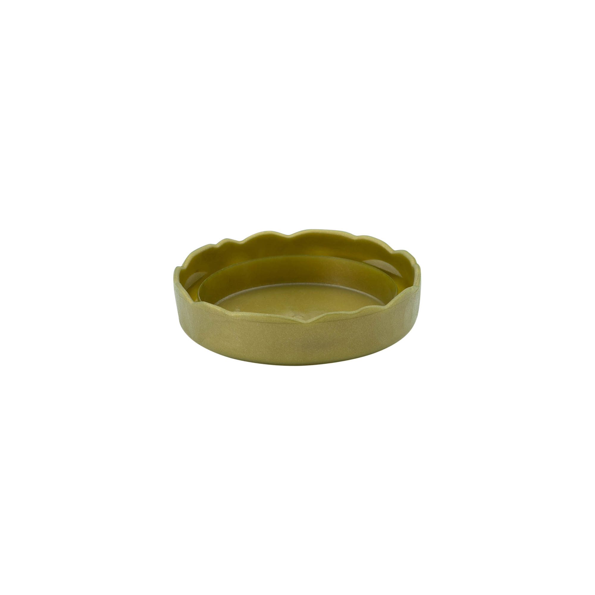 Stülpdeckel für Enghals-Keramiktopf, HDPE-Kunststoff, gold