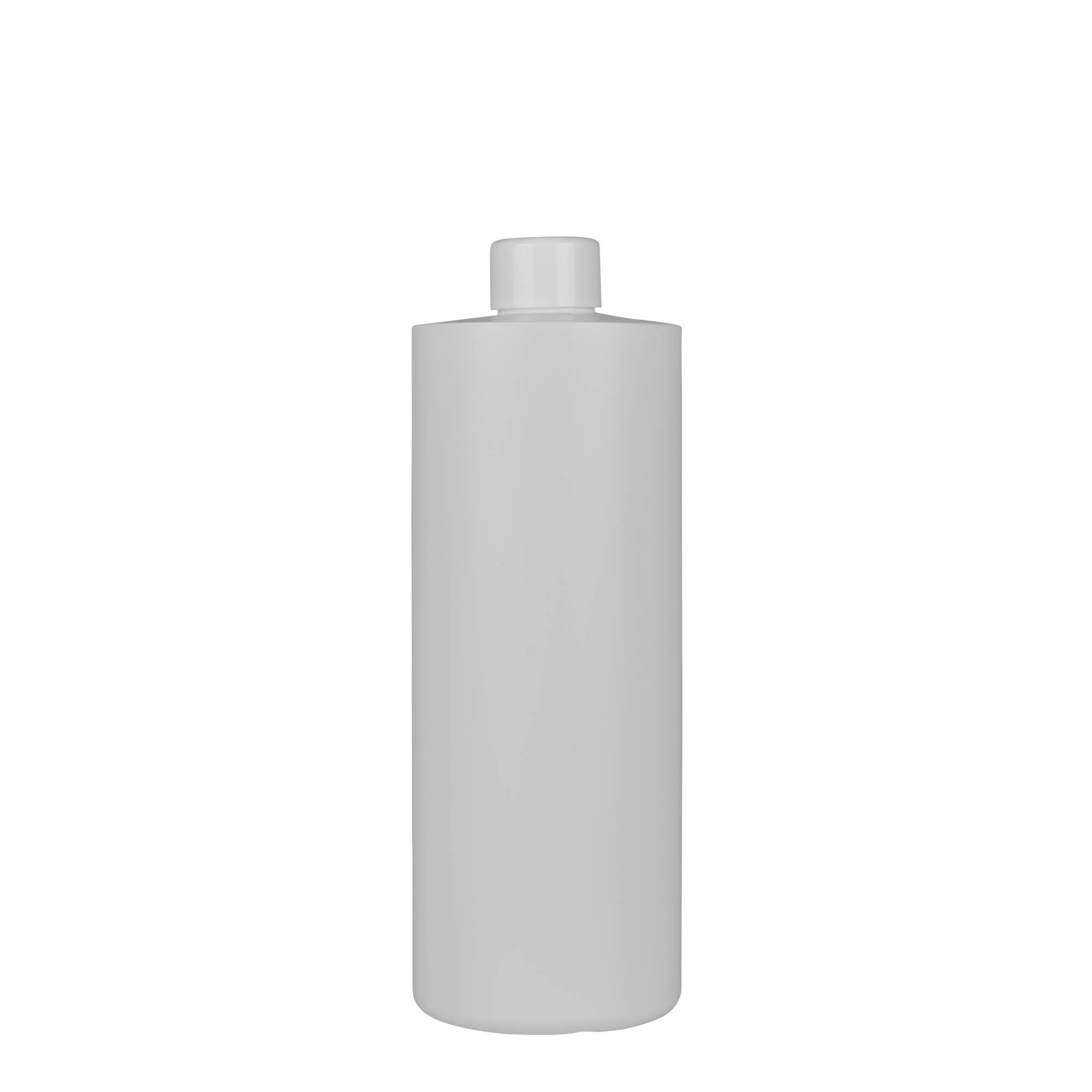 500 ml Kunststoffflasche 'Pipe', Green HDPE, weiß, Mündung: 24/410 500 ml Kunststoffflasche 'Pipe', Green HDPE, weiß, Mündung: 24/410