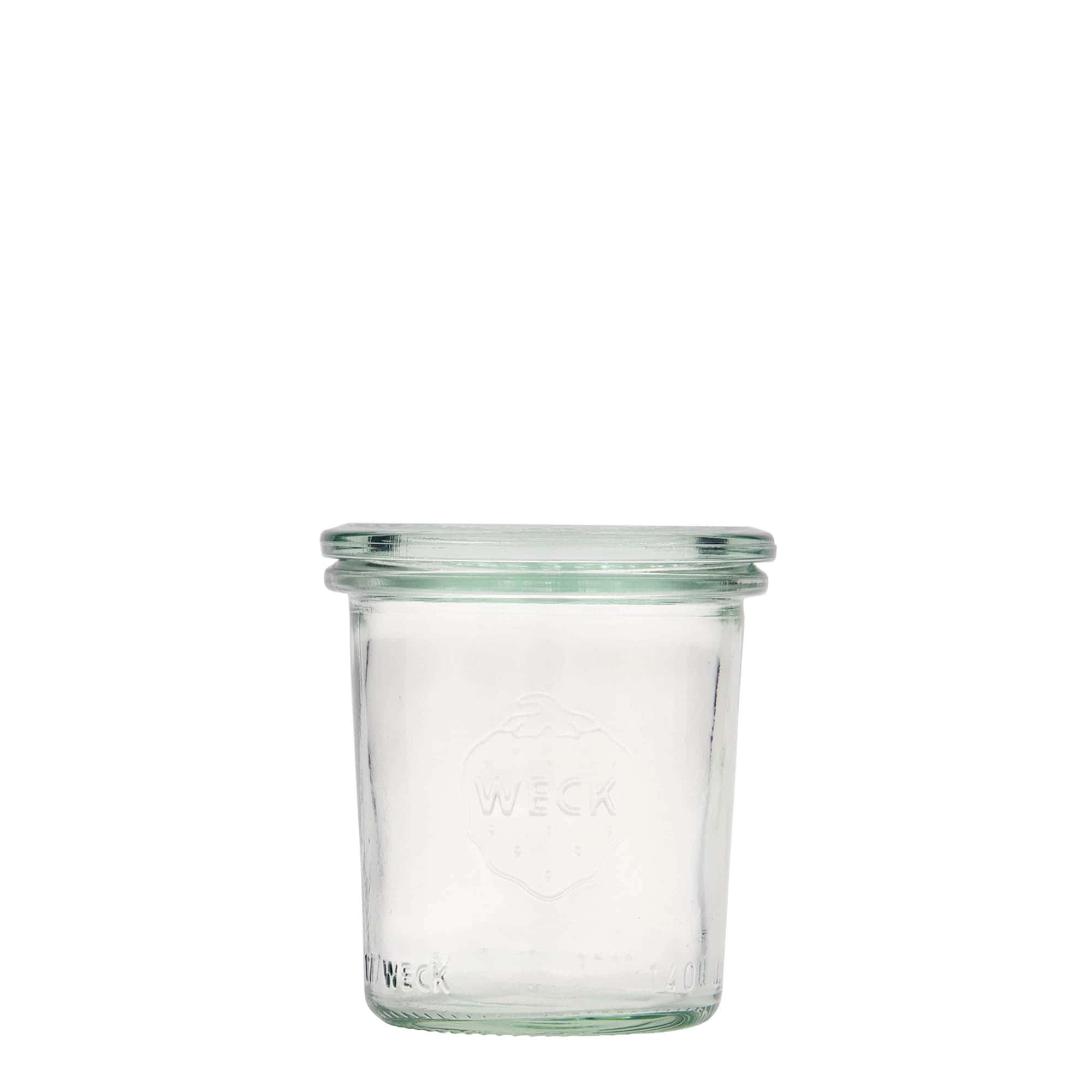 12x 140 ml WECK-Sturzglas mit Glasdeckel RR 60