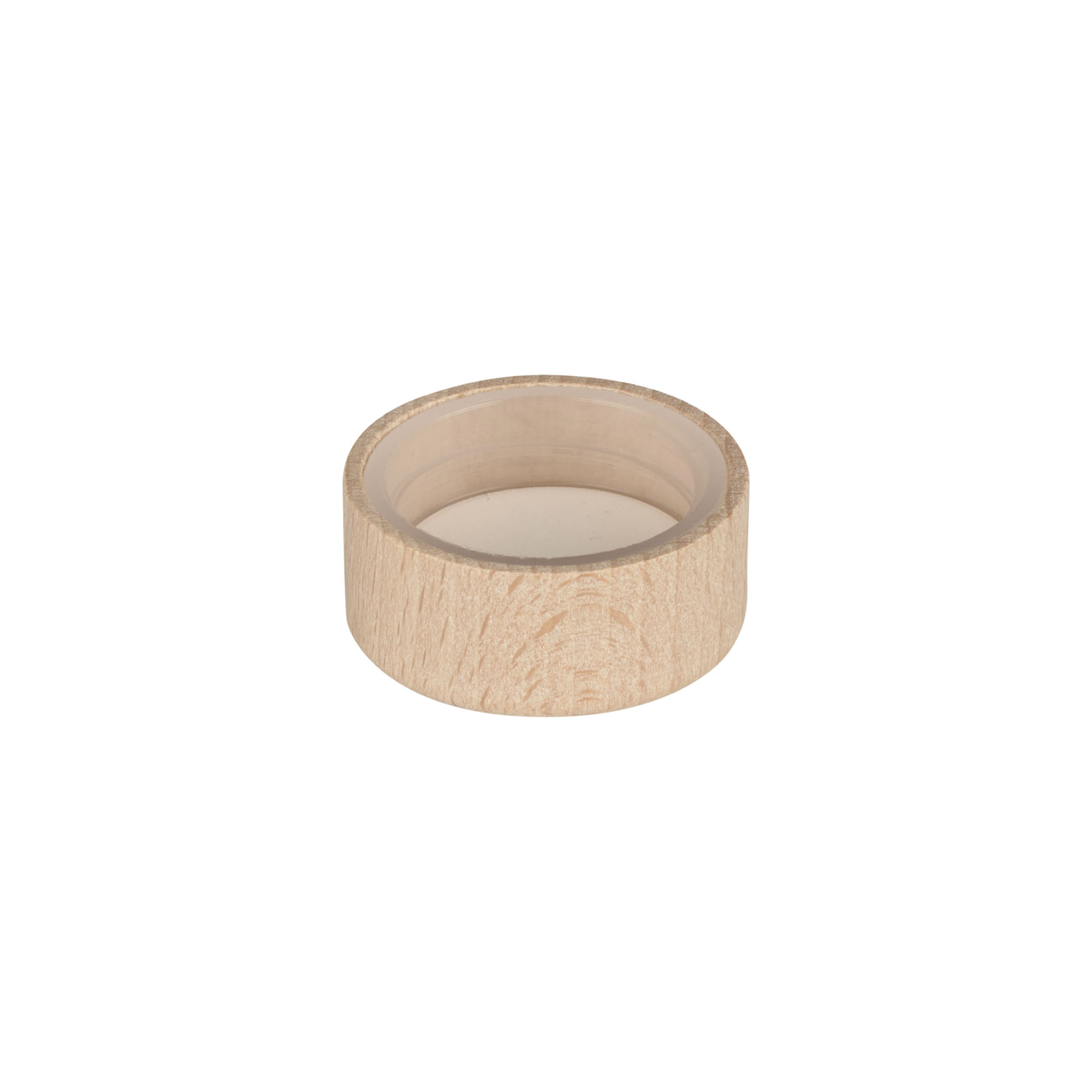 Schraubverschluss, Holz, beige, für Mündung: GPI 28/400