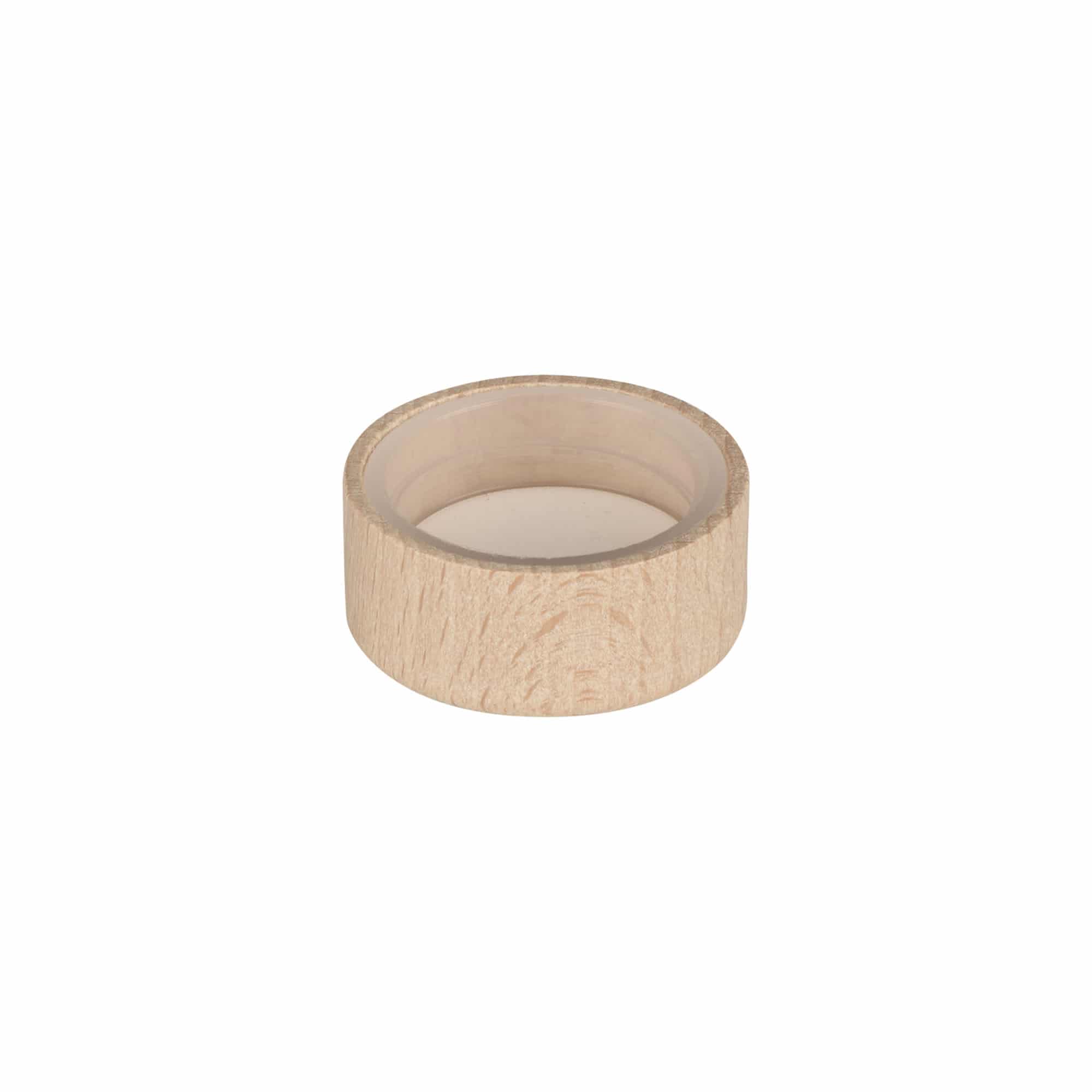 Schraubverschluss, Holz, beige, für Mündung: GPI 28/400