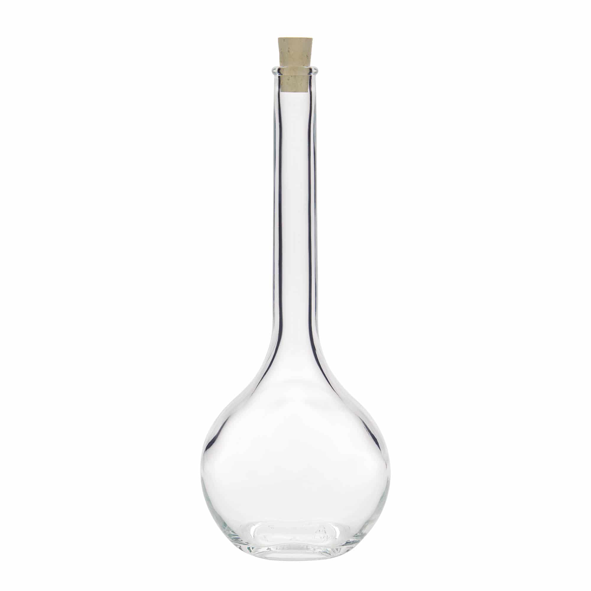 500 ml Glasflasche «Contessa», oval, Mündung: Kork