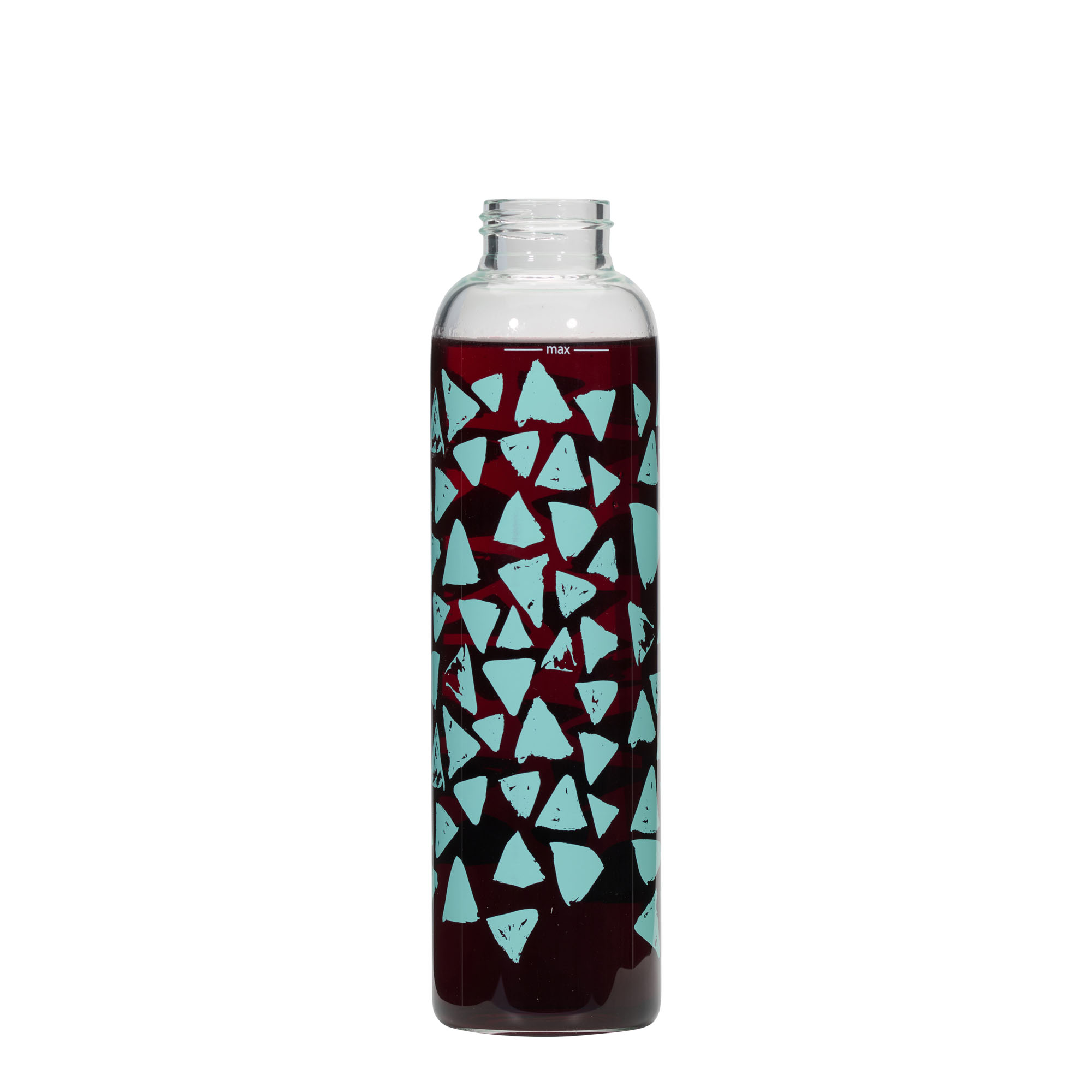 500 ml Trinkflasche 'Perseus - Türkise Dreiecke', Mündung: Schraubverschluss 500 ml Trinkflasche 'Perseus - Türkise Dreiecke', Mündung: Schraubverschluss