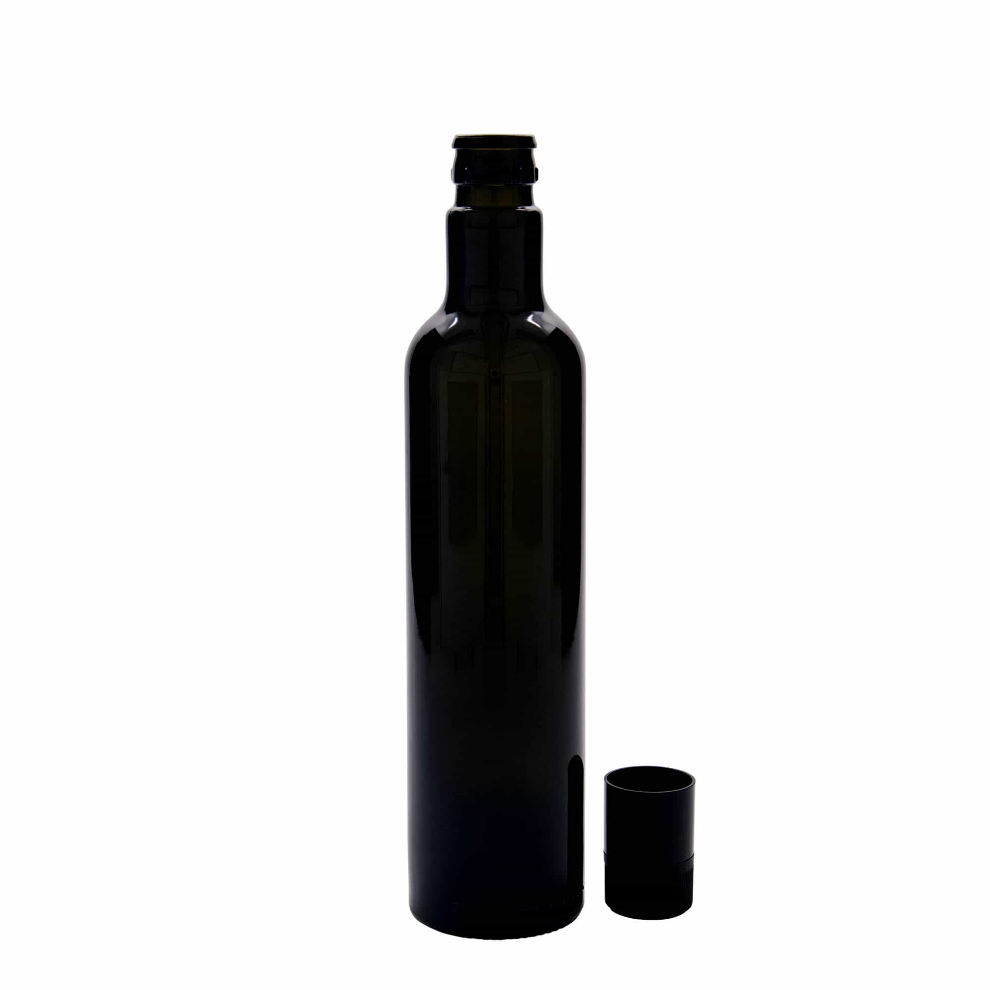 500 ml Essig-/Ölflasche 'Willy New', Glas, antikgrün, Mündung: DOP