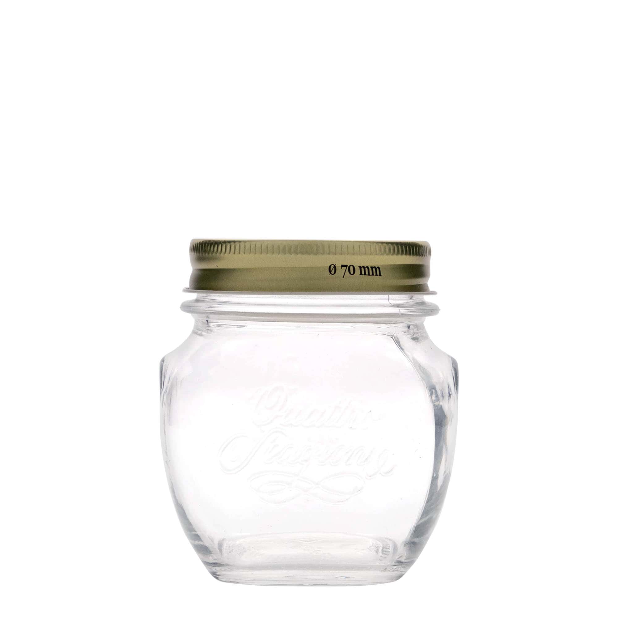 300 ml Schmuckglas «Quattro Stagioni», Mündung: Schraubverschluss