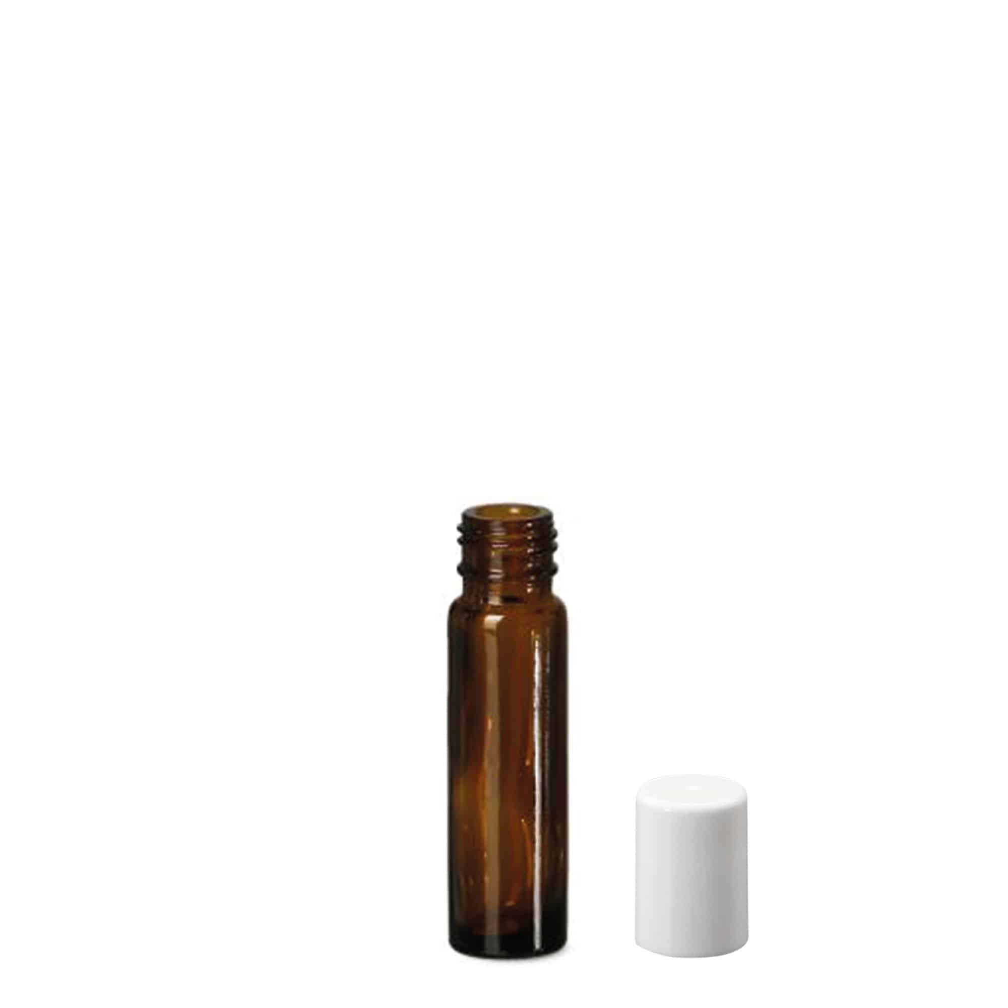 10 ml Roll-On-Flasche, Glas, braun, Mündung: Schraubverschluss 10 ml Roll-On-Flasche, Glas, braun, Mündung: Schraubverschluss