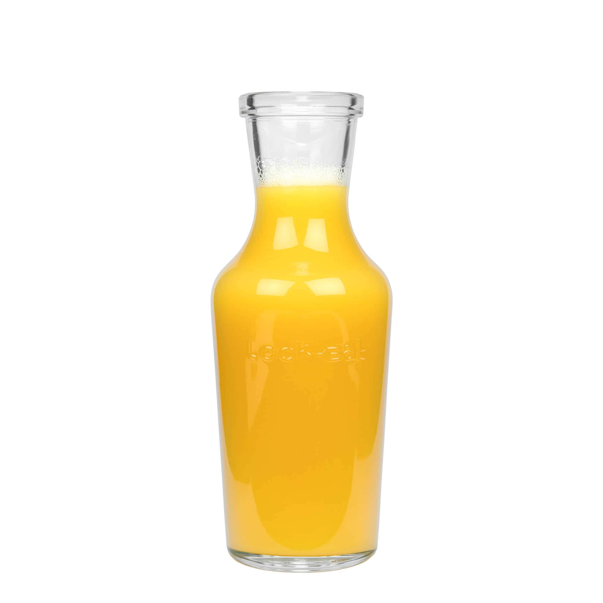 1.000 ml Glaskaraffe 'Lock-Eat', Mündung: Drahtbügelverschluss