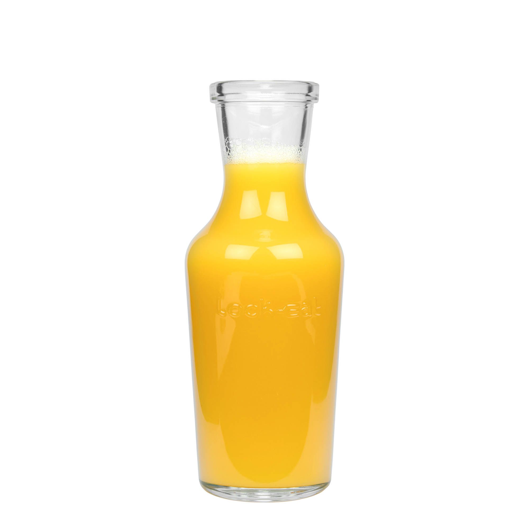 1.000 ml Glaskaraffe «Lock-Eat», Mündung: Drahtbügelverschluss