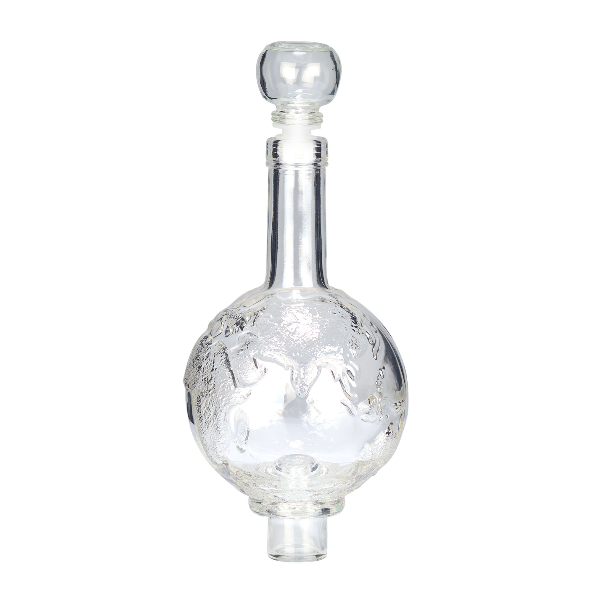 500 ml Glasflasche 'Globus', Mündung: Kork 500 ml Glasflasche 'Globus', Mündung: Kork