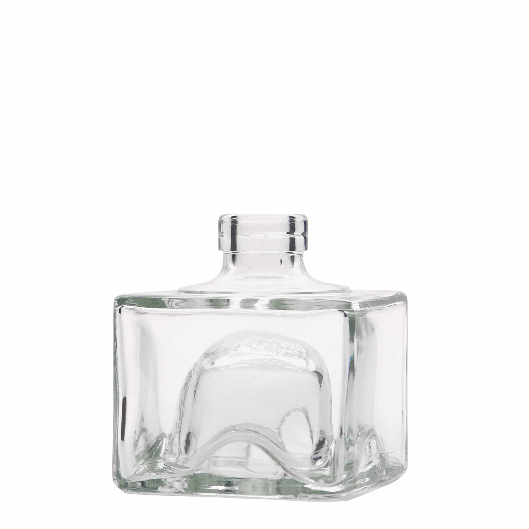 200 ml Glasflasche «Cocolores», quadratisch, Mündung: Kork