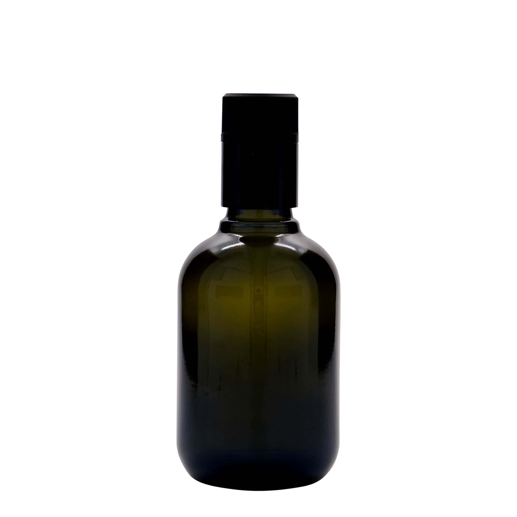 250 ml Essig-/Ölflasche «Biolio», Glas, antikgrün, Mündung: DOP