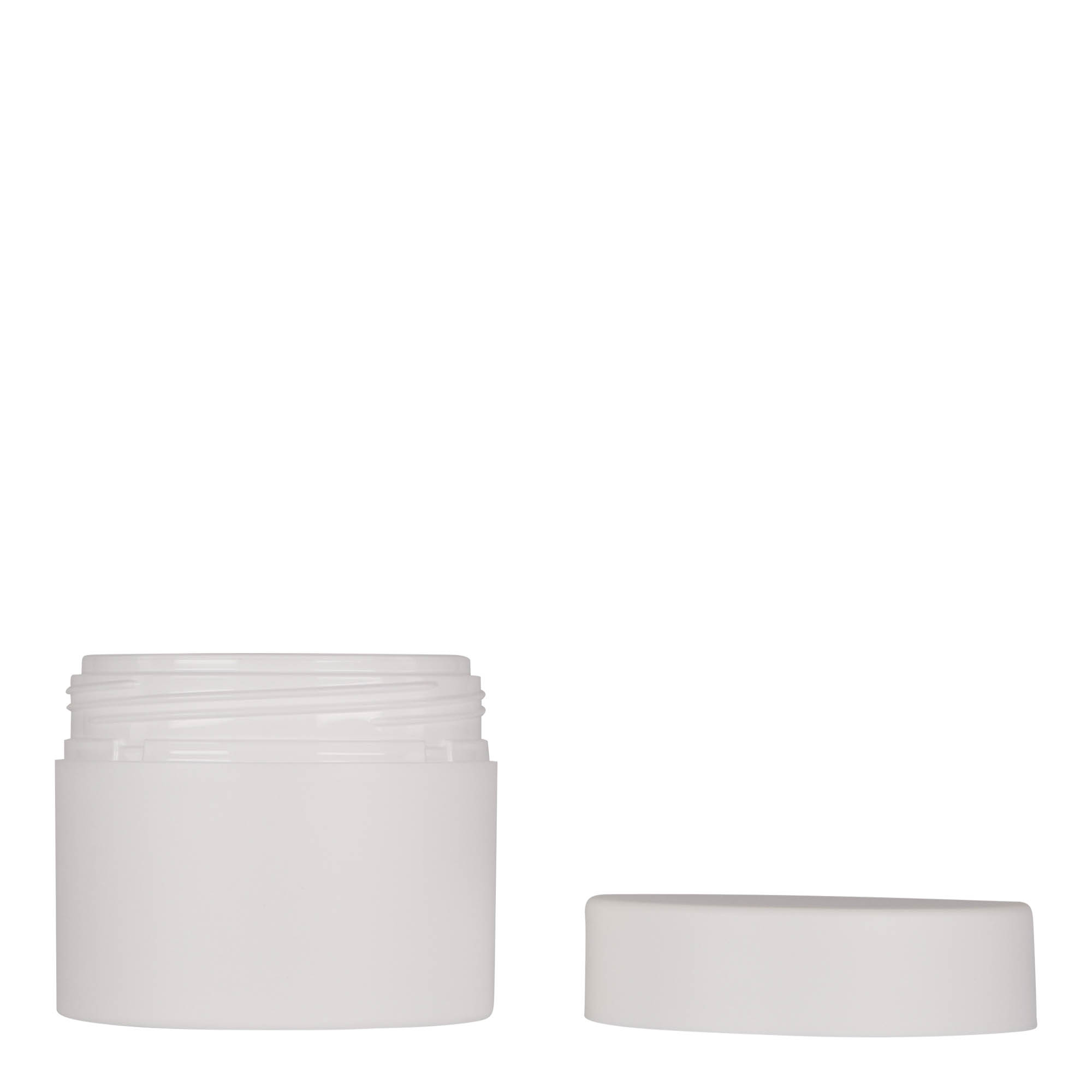 100 ml Kunststoffdose 'Antonella', PP, weiß, Mündung: Schraubverschluss 100 ml Kunststoffdose 'Antonella', PP, weiß, Mündung: Schraubverschluss