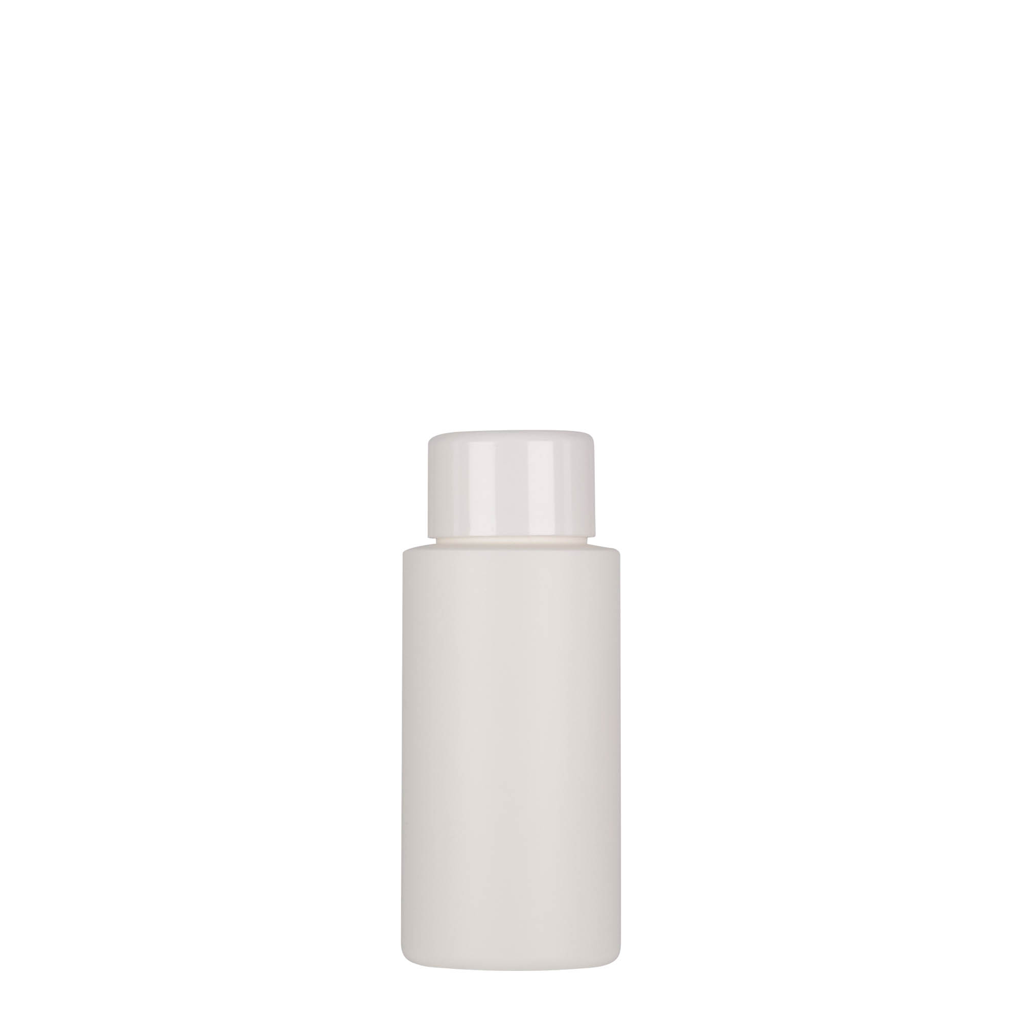50 ml Kunststoffflasche «Pipe», HDPE, weiss, Mündung:  24/410