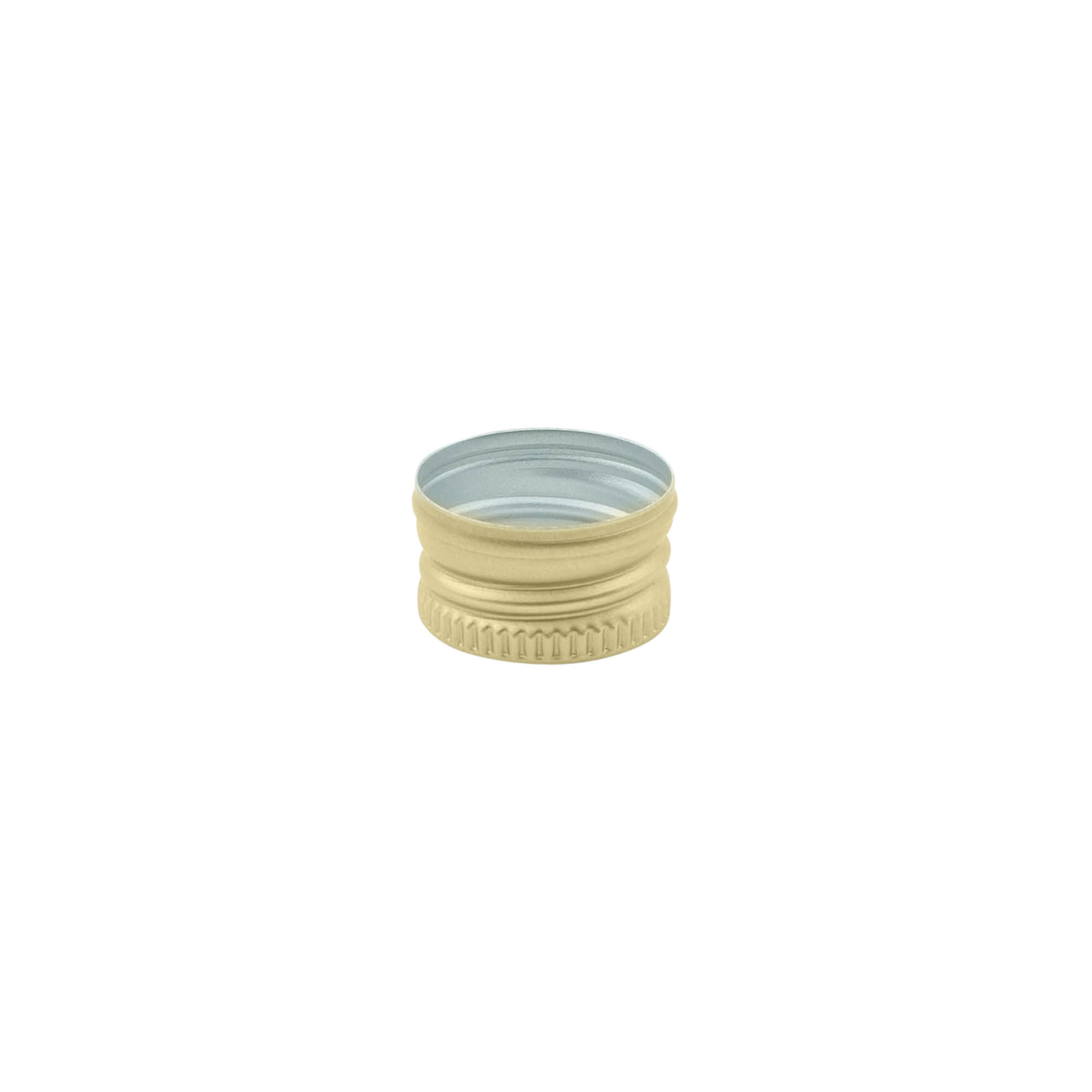 Schraubverschluss, Metall, gold, für Mündung: PP 18 Schraubverschluss, Metall, gold, für Mündung: PP 18