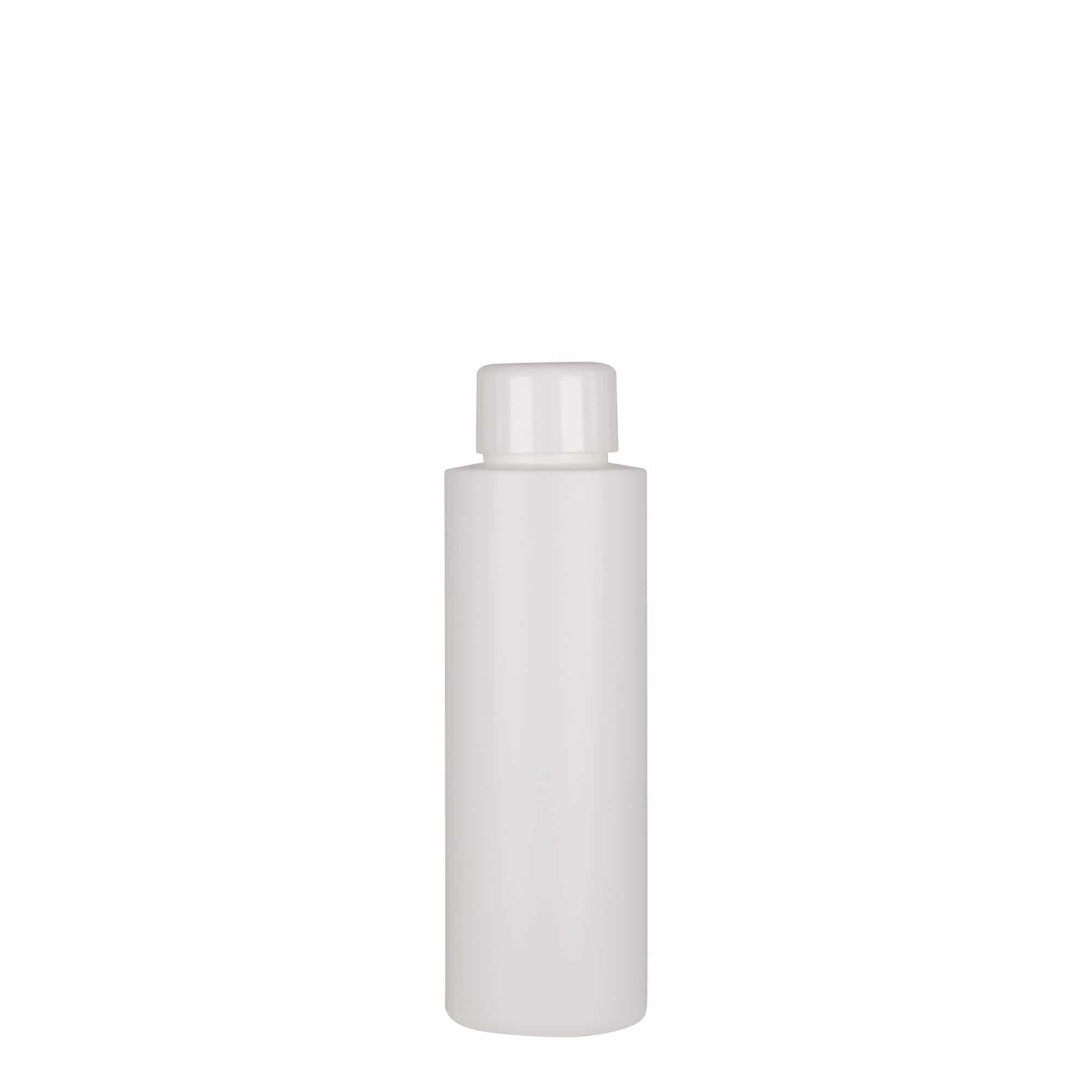 100 ml Kunststoffflasche «Pipe», HDPE, weiss, Mündung:  24/410