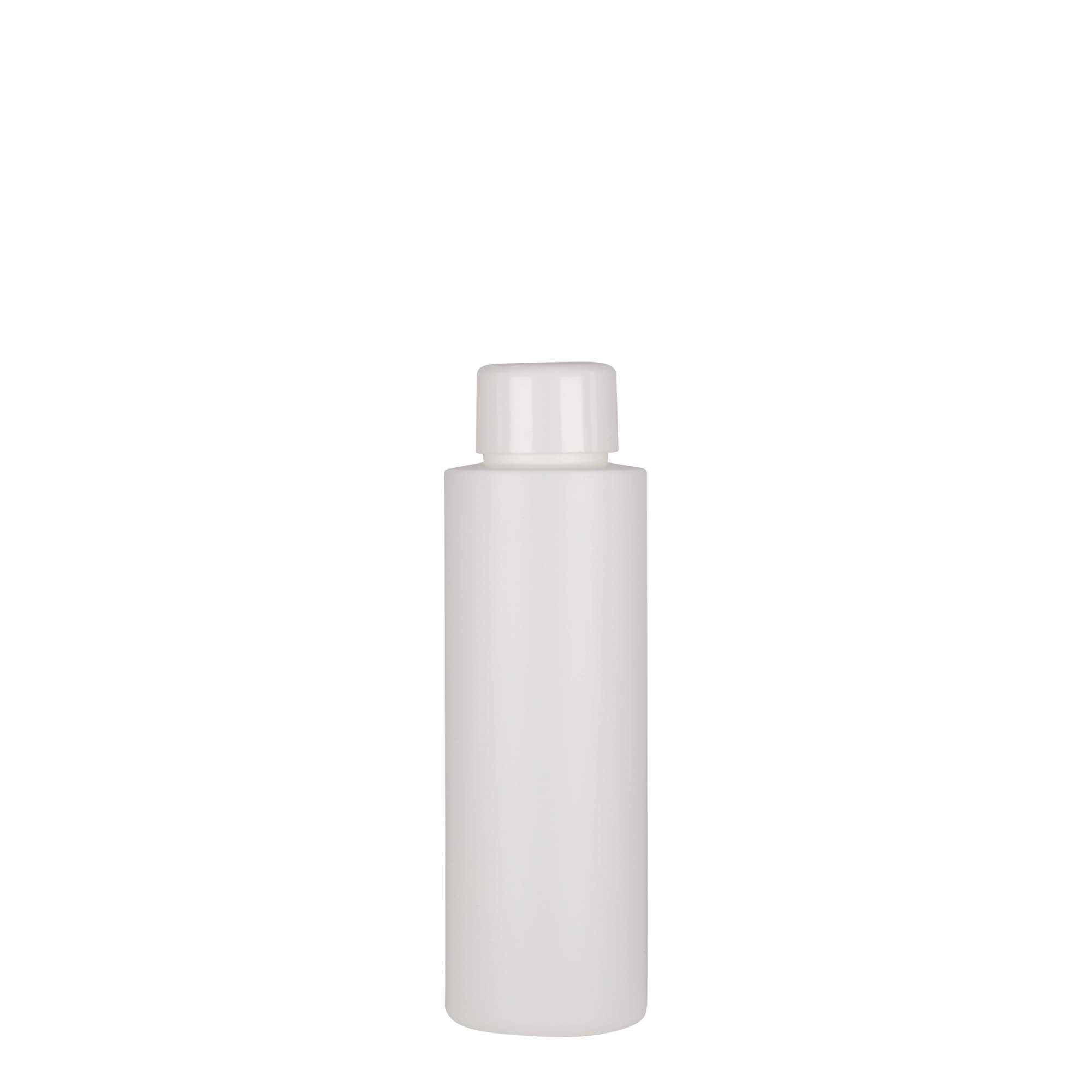 100 ml Kunststoffflasche «Pipe», HDPE, weiss, Mündung:  24/410