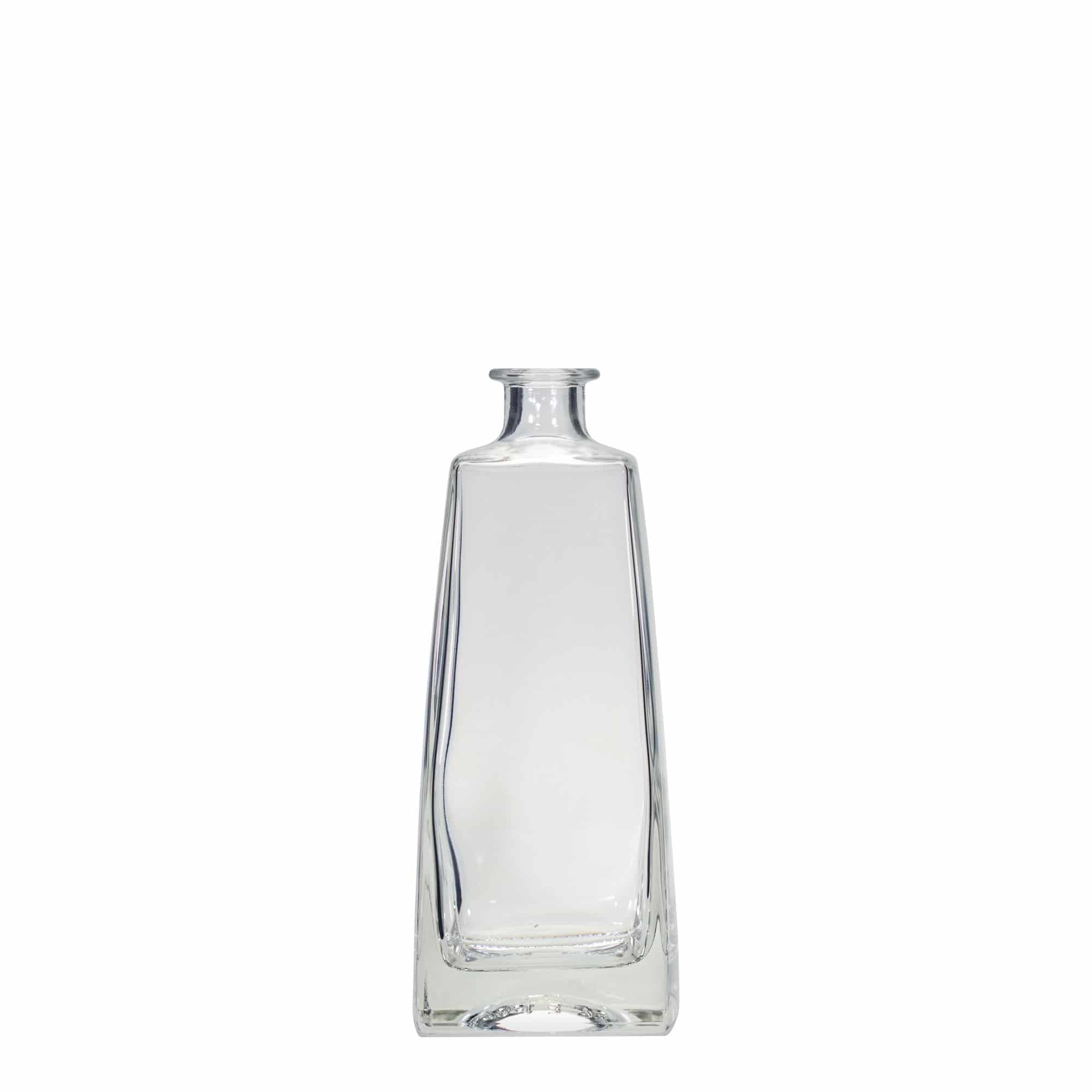700 ml Glasflasche «Timmy», rechteckig, Mündung: Kork