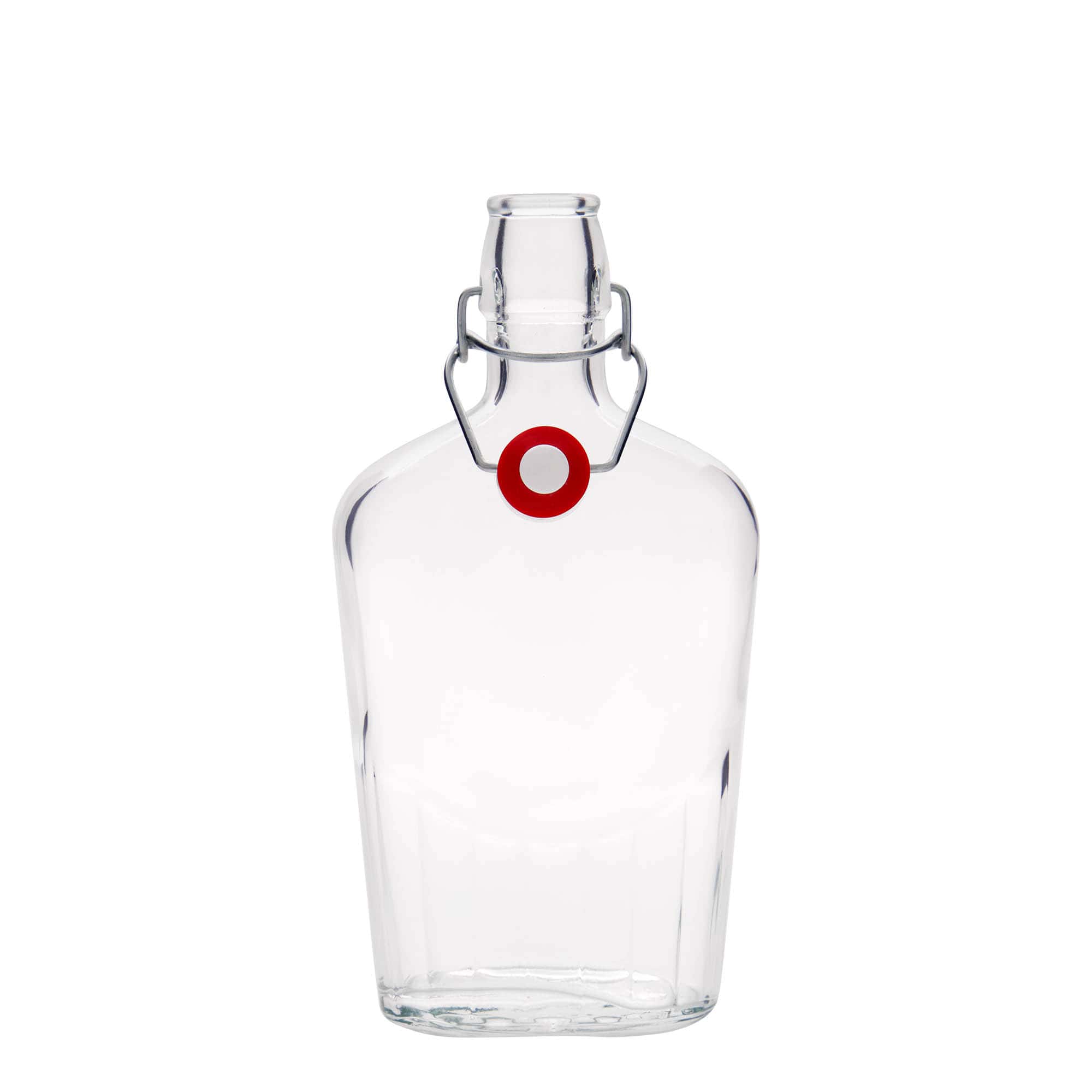 500 ml Glasflasche «Fiaschetta», oval, Mündung: Bügelverschluss
