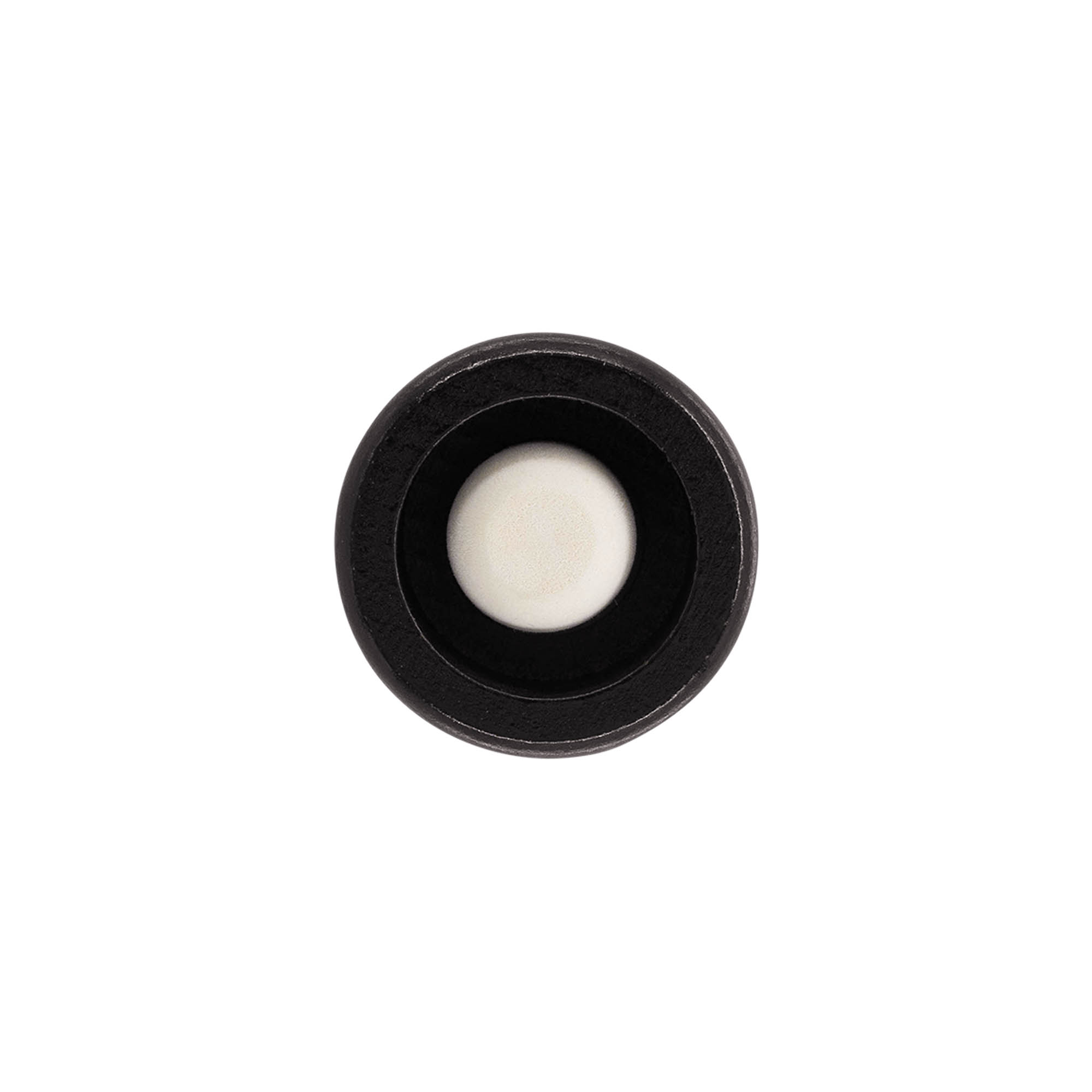 Griffkorken 19 mm «Melone», Holz/PE, schwarz, für Mündung: Kork