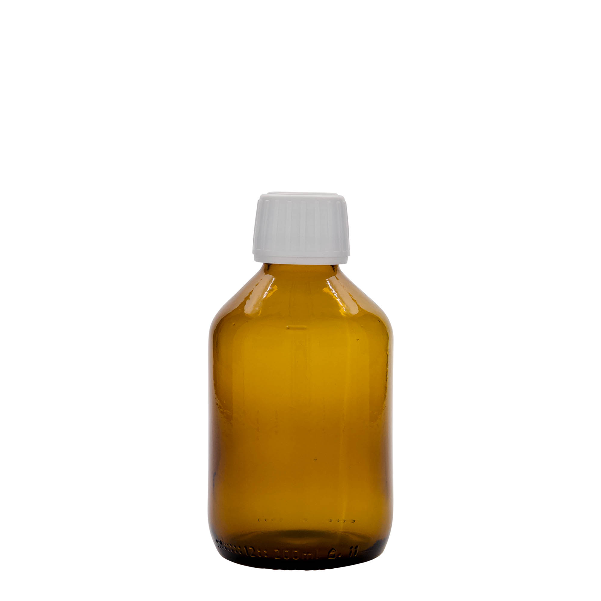 200 ml Medizinflasche, braun, Glas, Mündung: PP 28 200 ml Medizinflasche, braun, Glas, Mündung: PP 28