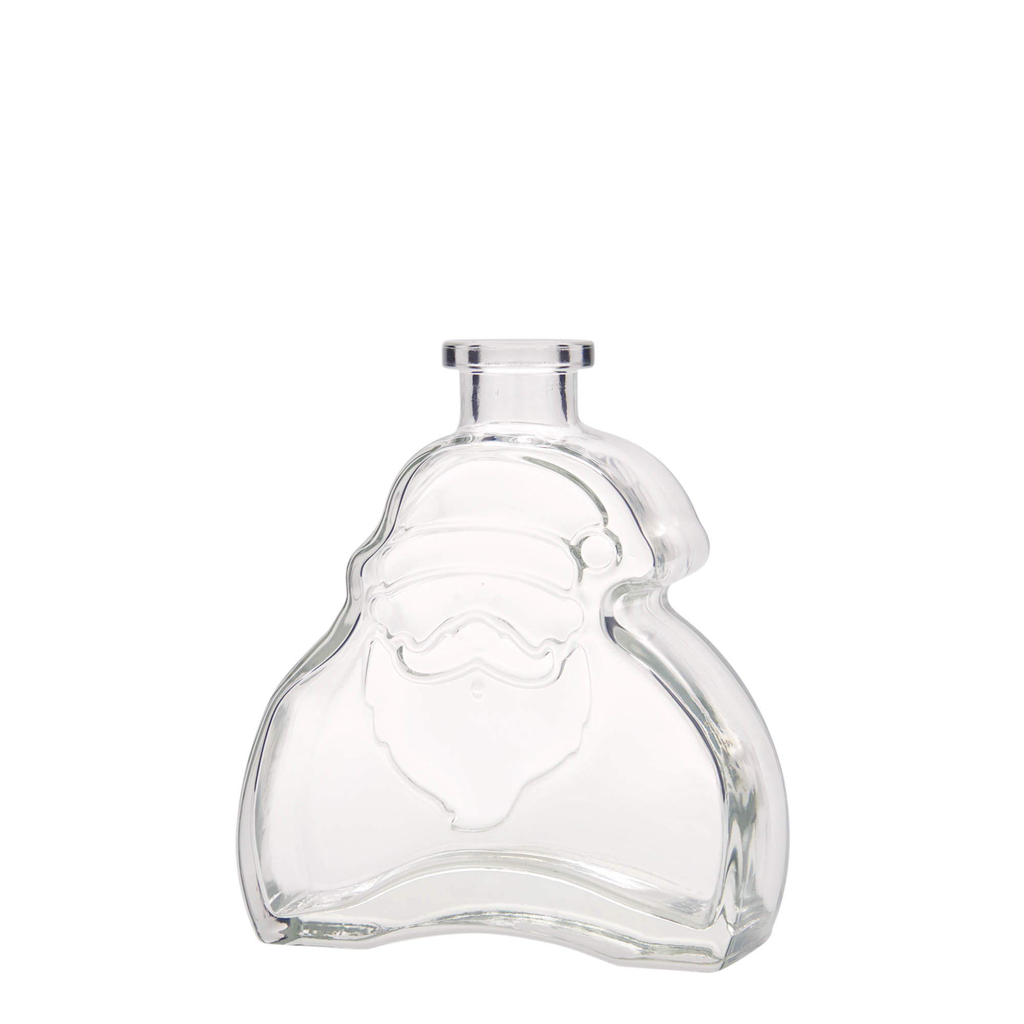 200 ml Glasflasche «Santa Claus», Mündung: Kork